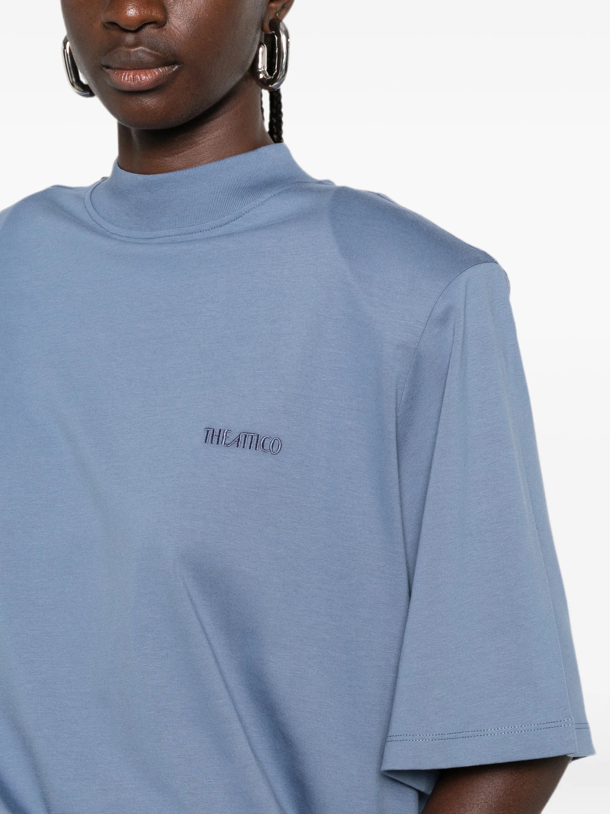 The Attico SS T-shirt Avio blue