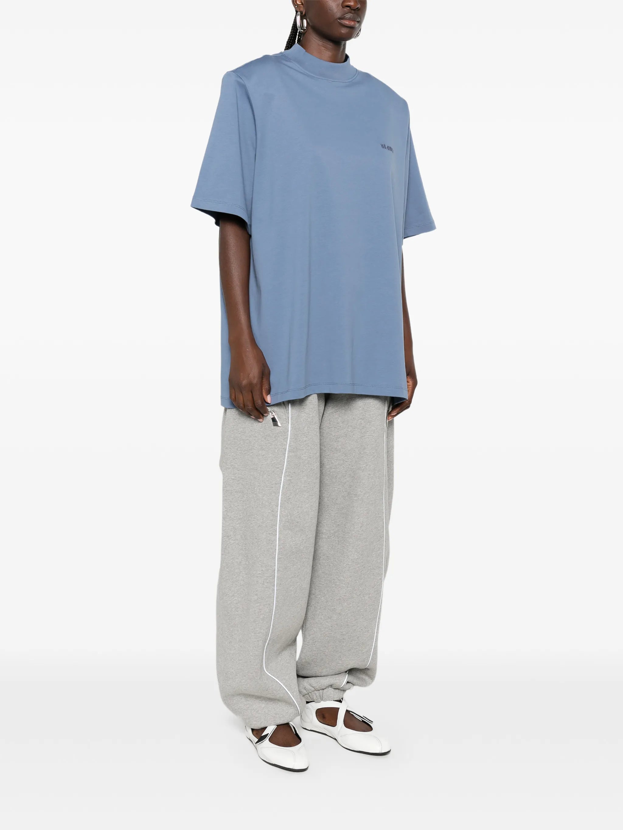 The Attico SS T-shirt Avio blue