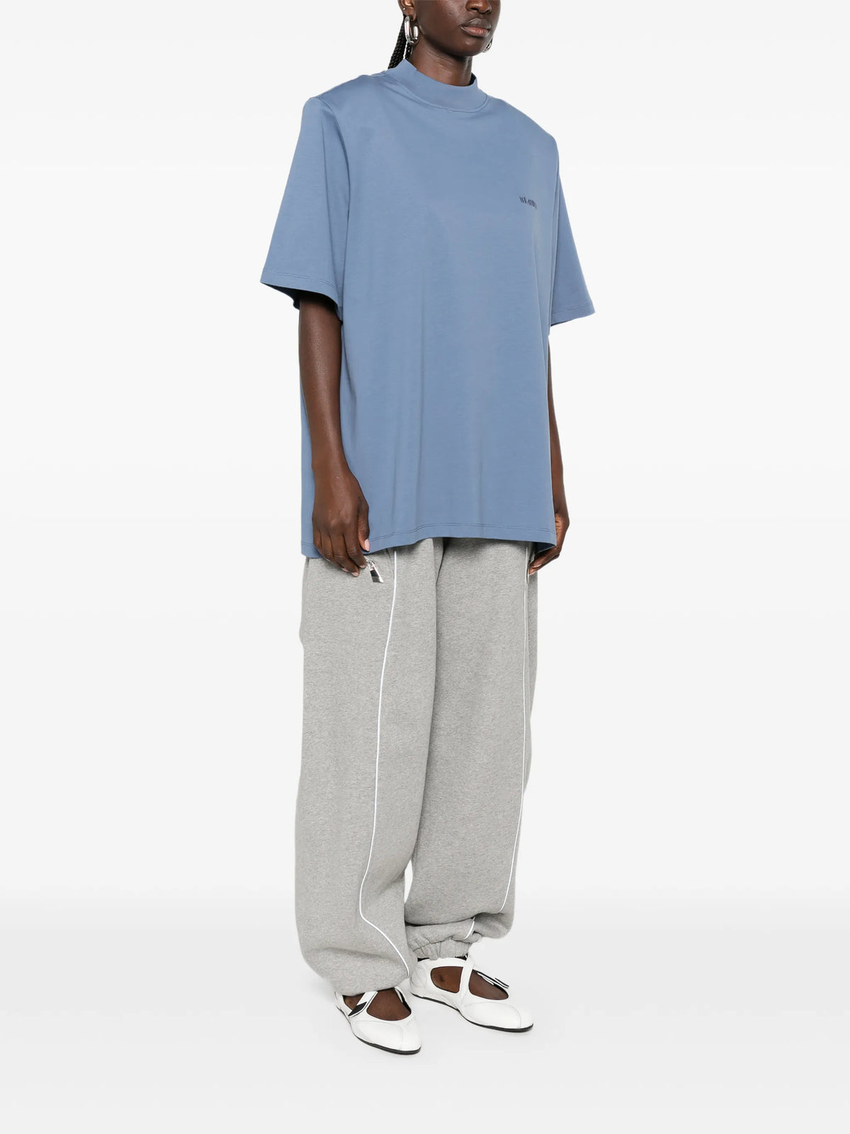 The Attico SS T-shirt Avio blue