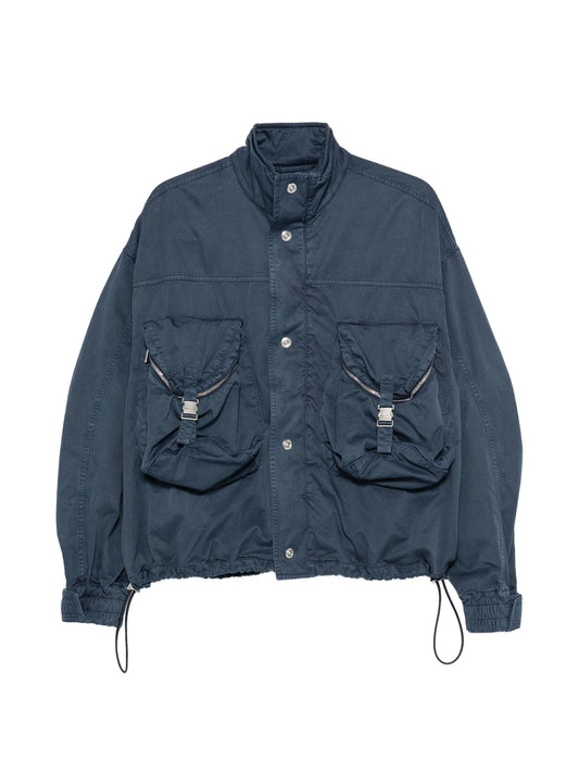 cargo-pocket bomber jacket