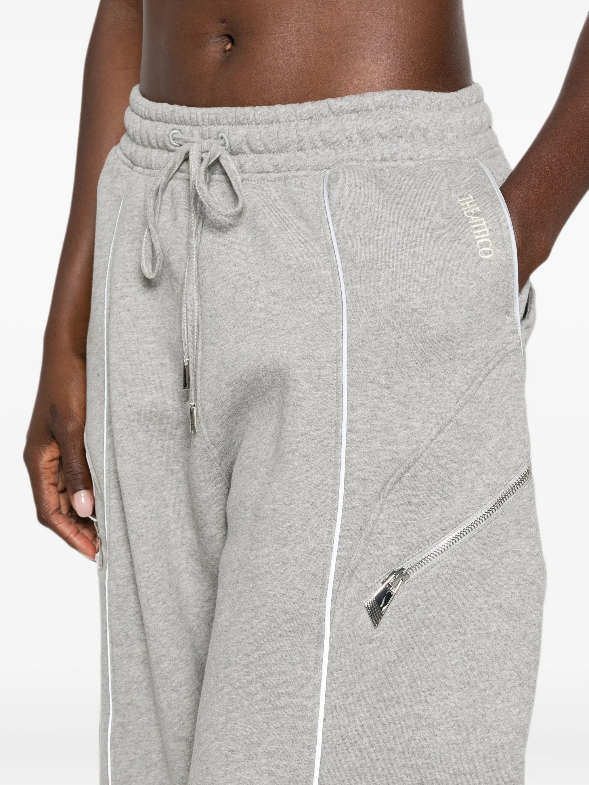 drawstring-fastening track pants