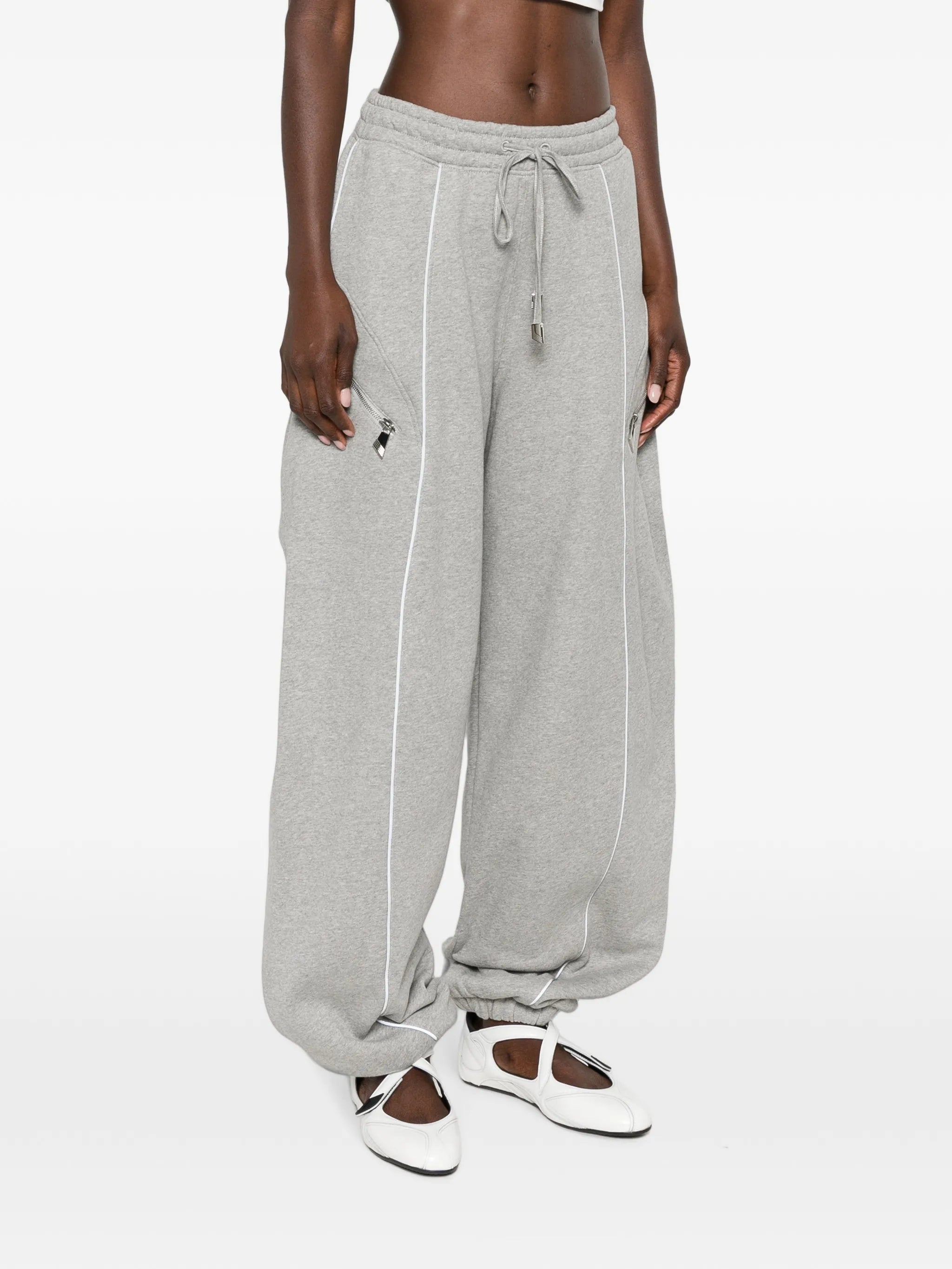 drawstring-fastening track pants