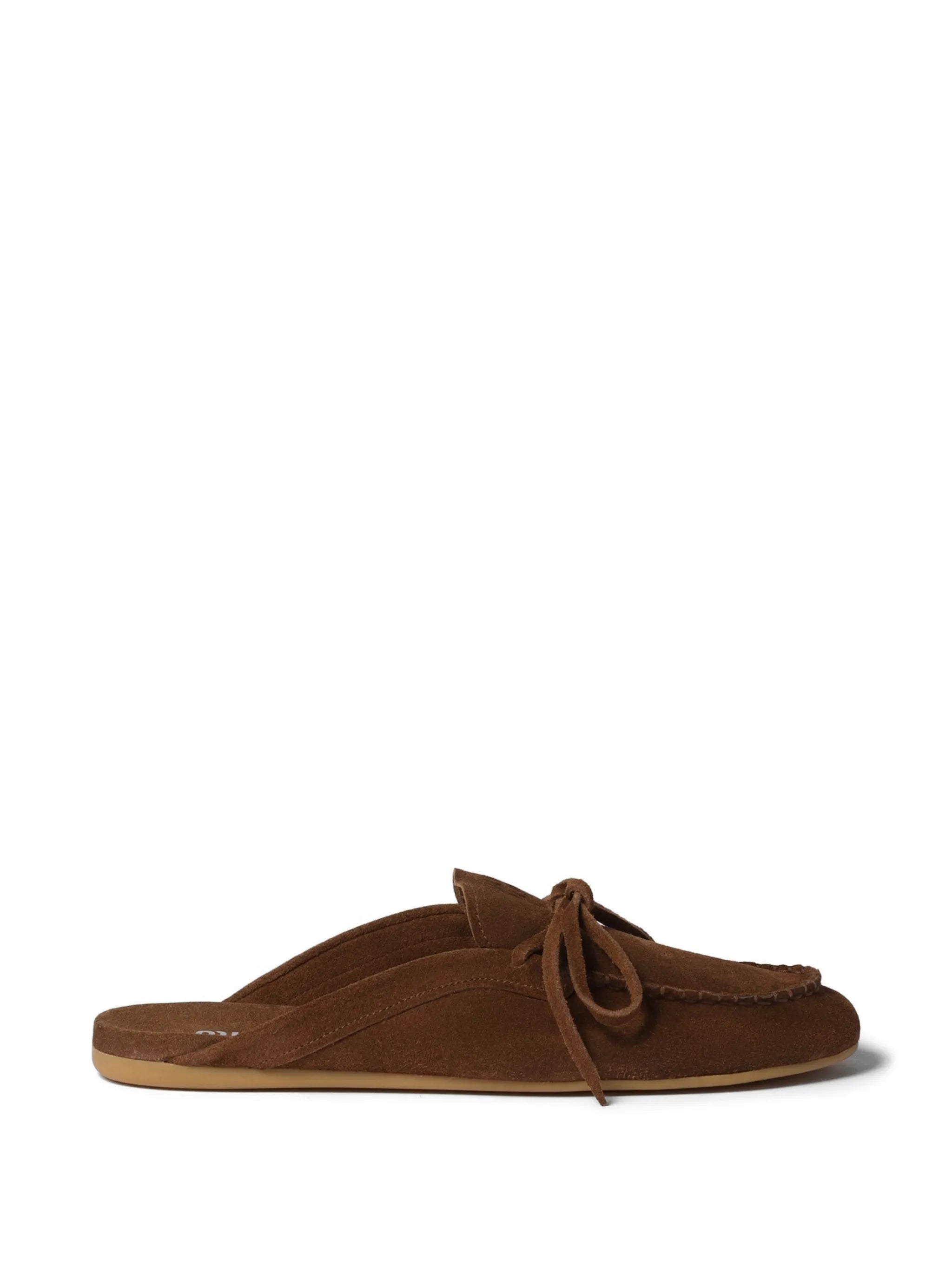 suede Deck mules