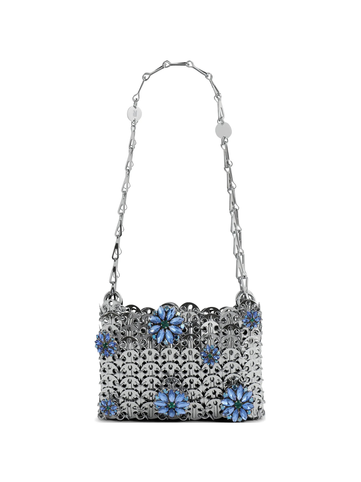 1969 Nano bag with blue strass flower details