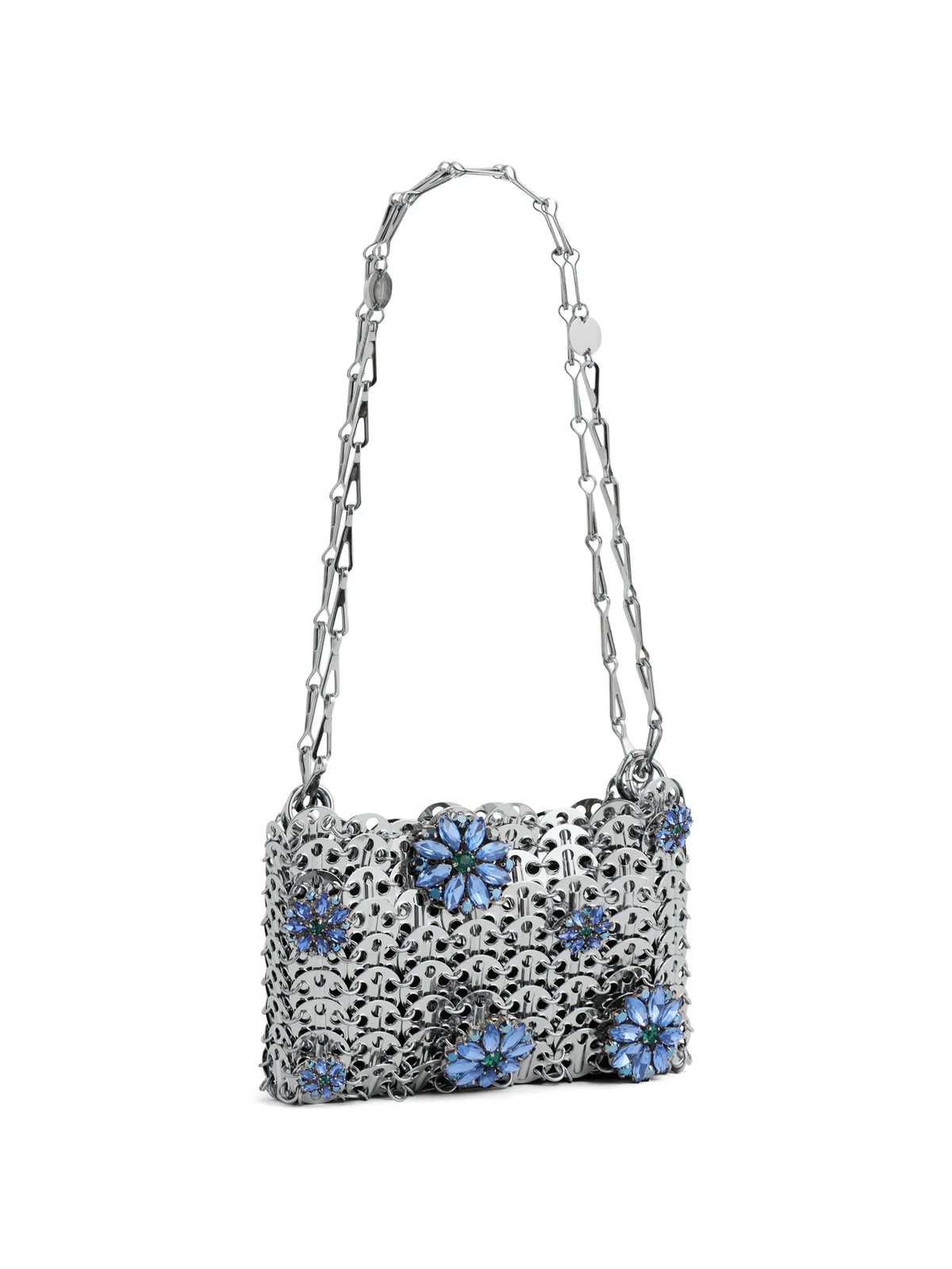 1969 Nano bag with blue strass flower details