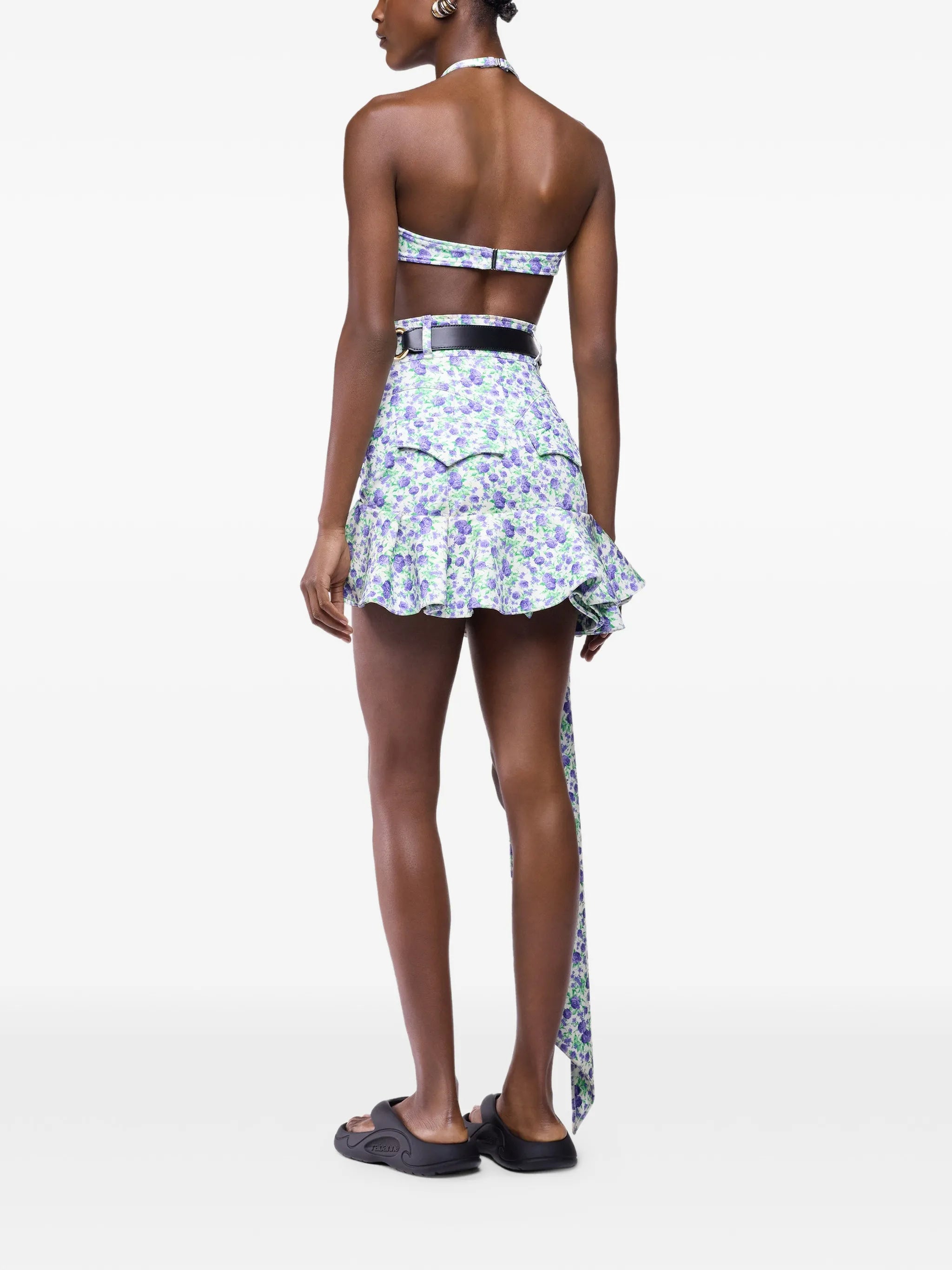 Liberty mini ruffle print skirt