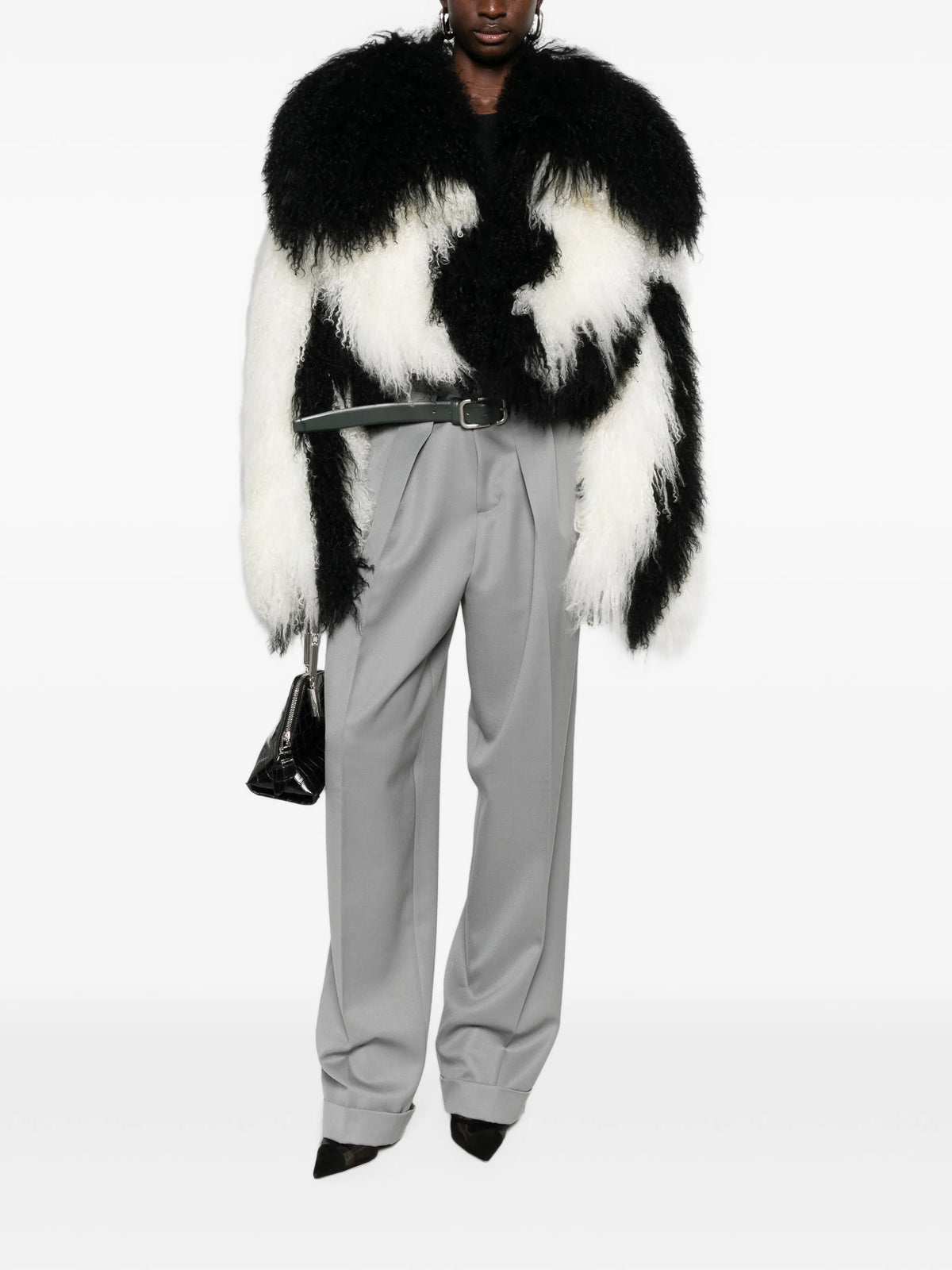 wool gabardine trousers