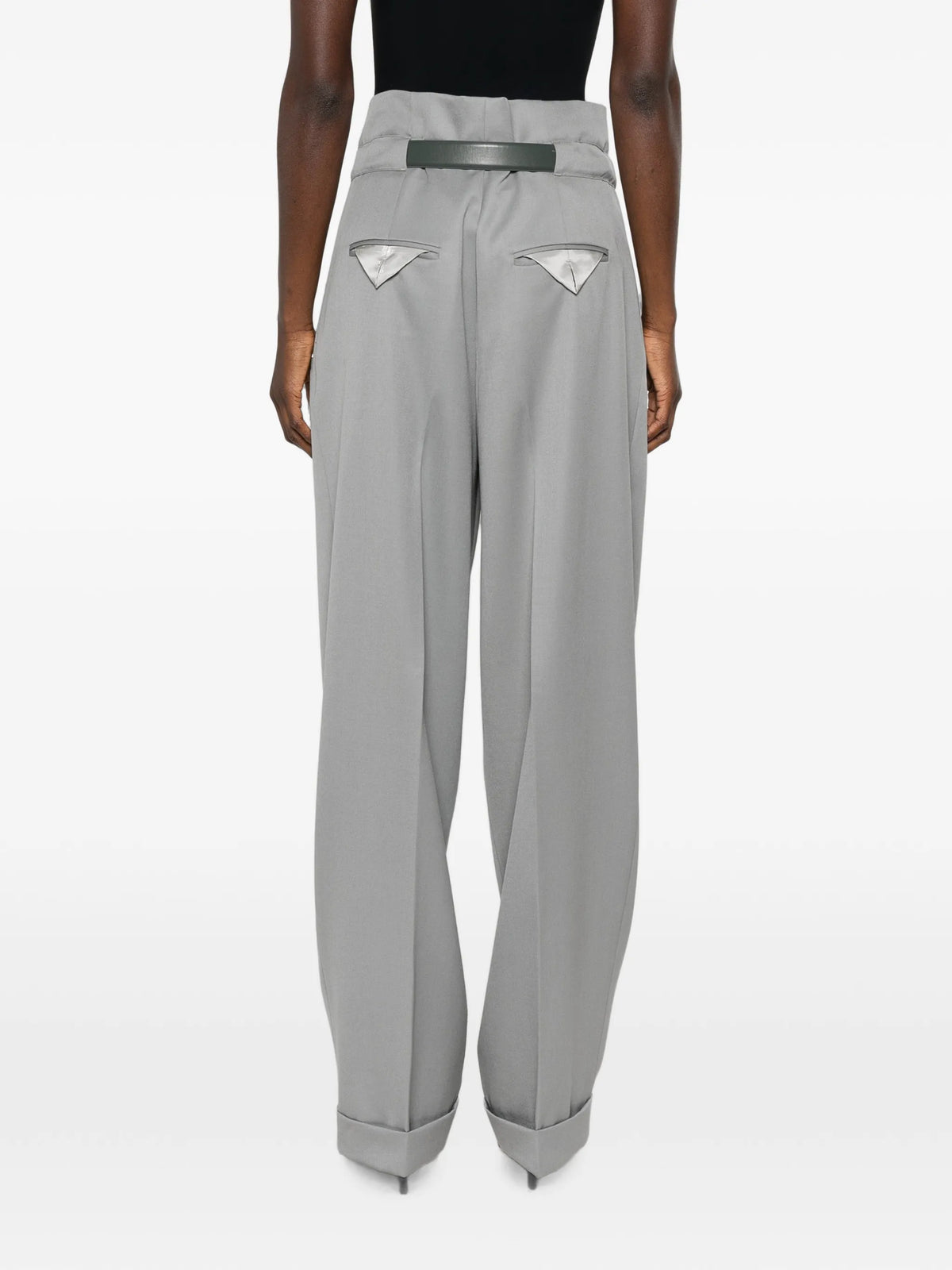 wool gabardine trousers