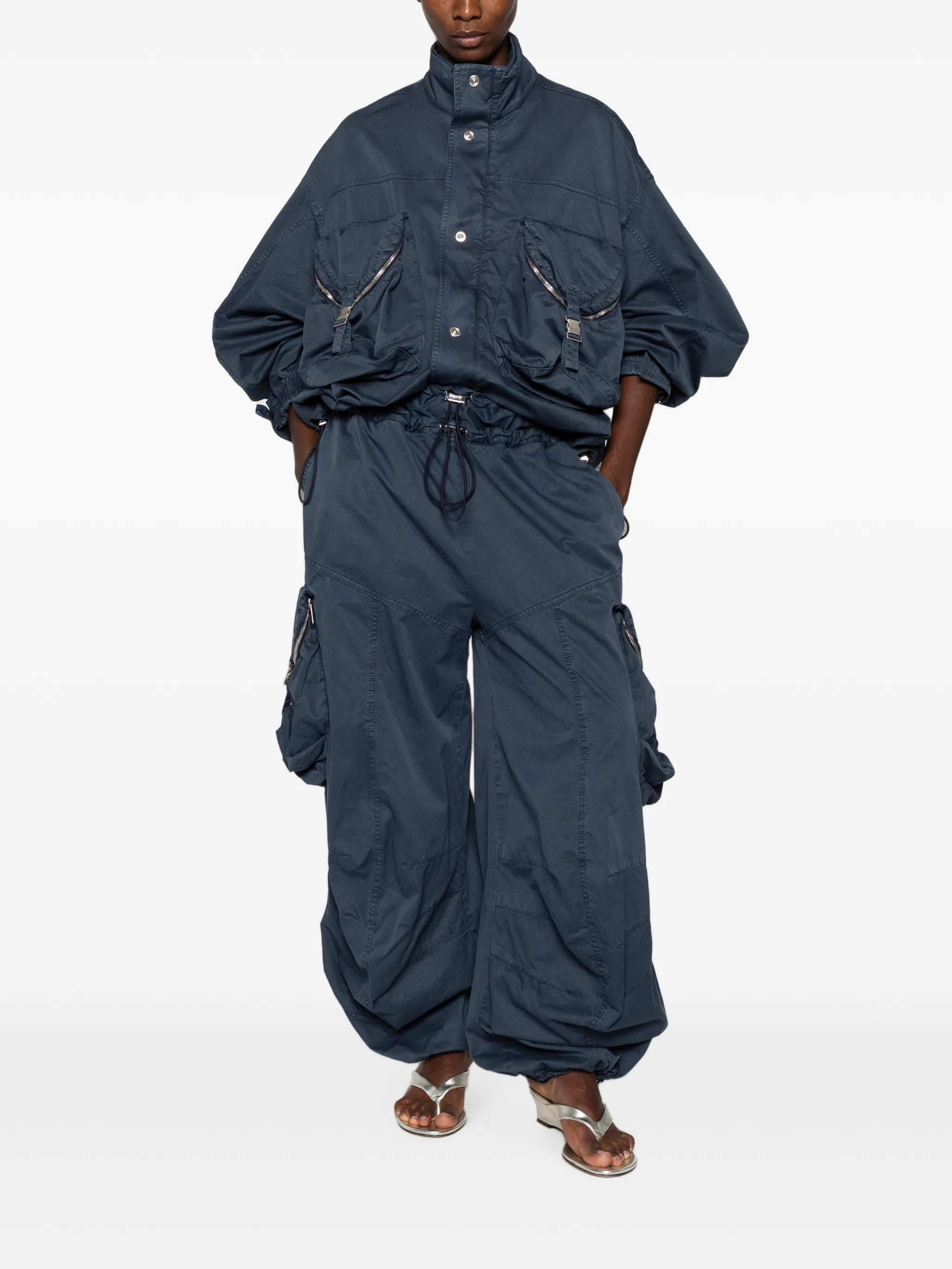 draped Parachute cargo pants