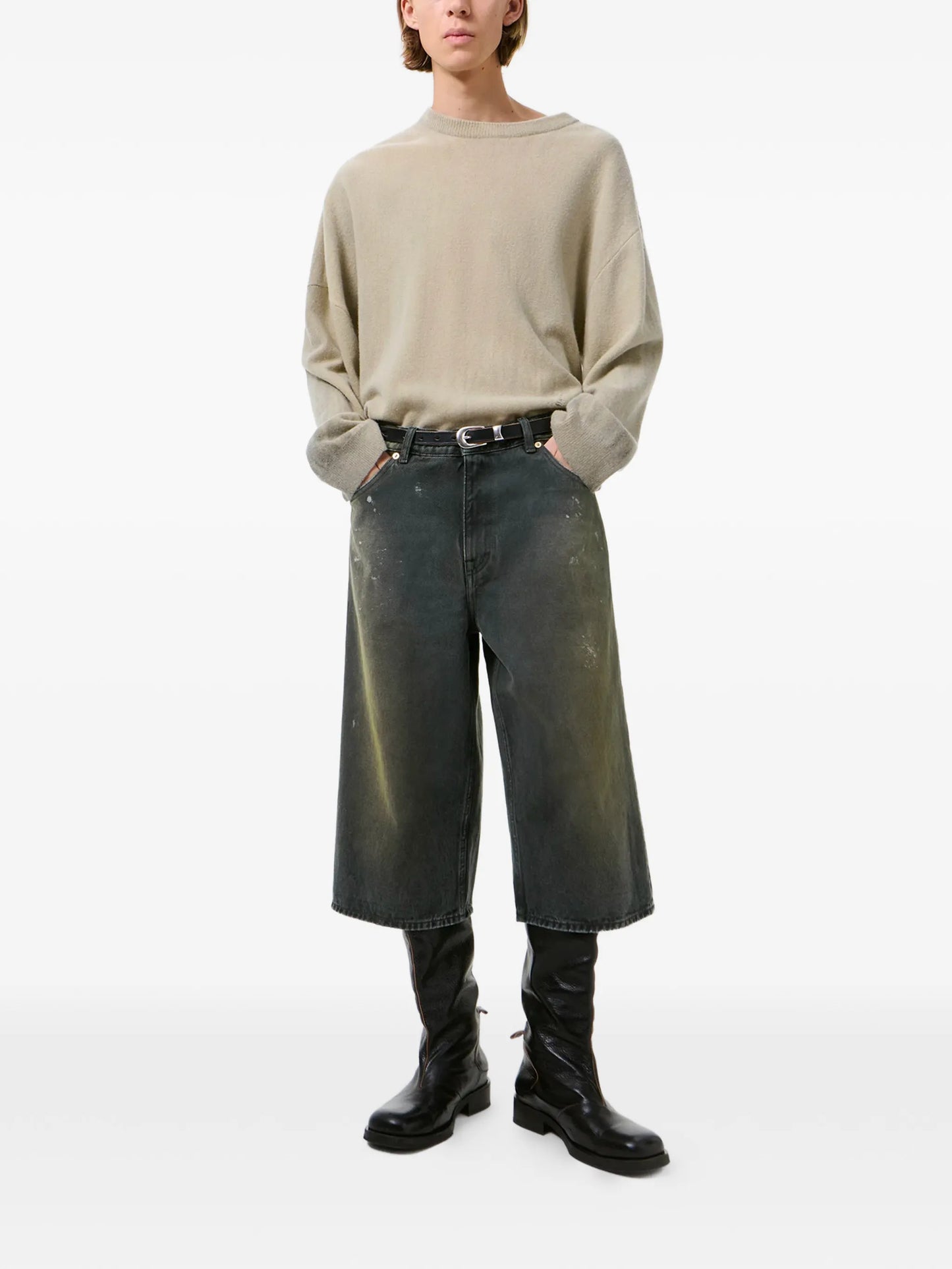 Capri cropped trousers