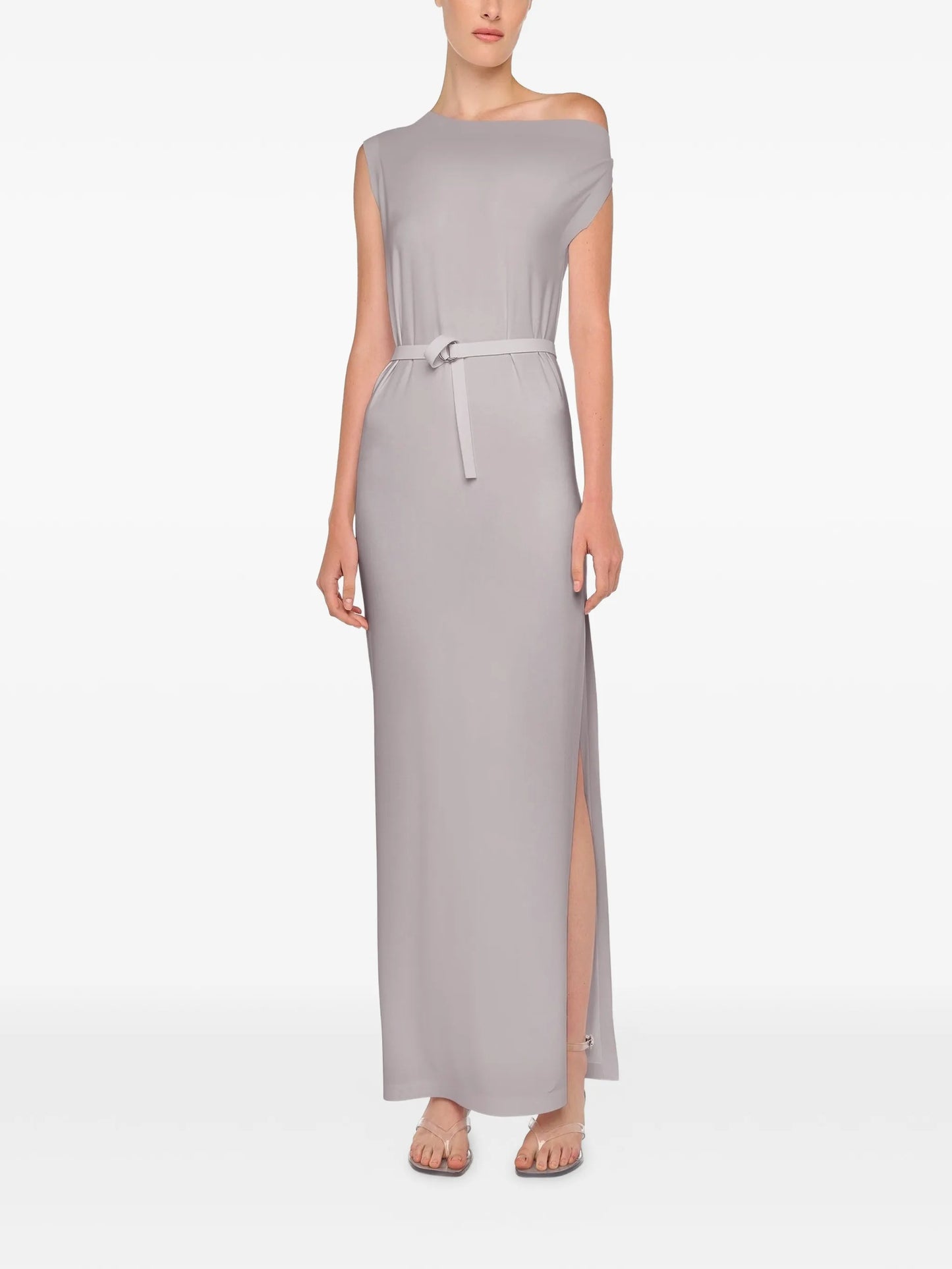 drop shoulder long dress