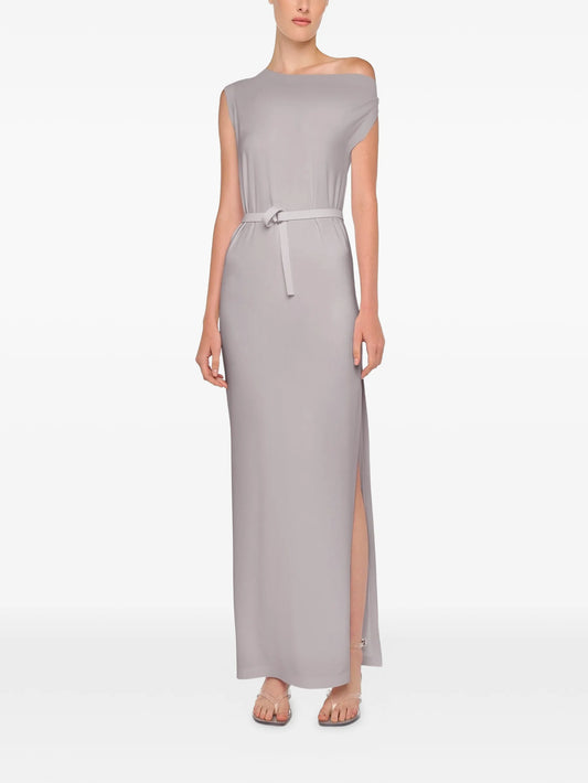 drop shoulder long dress