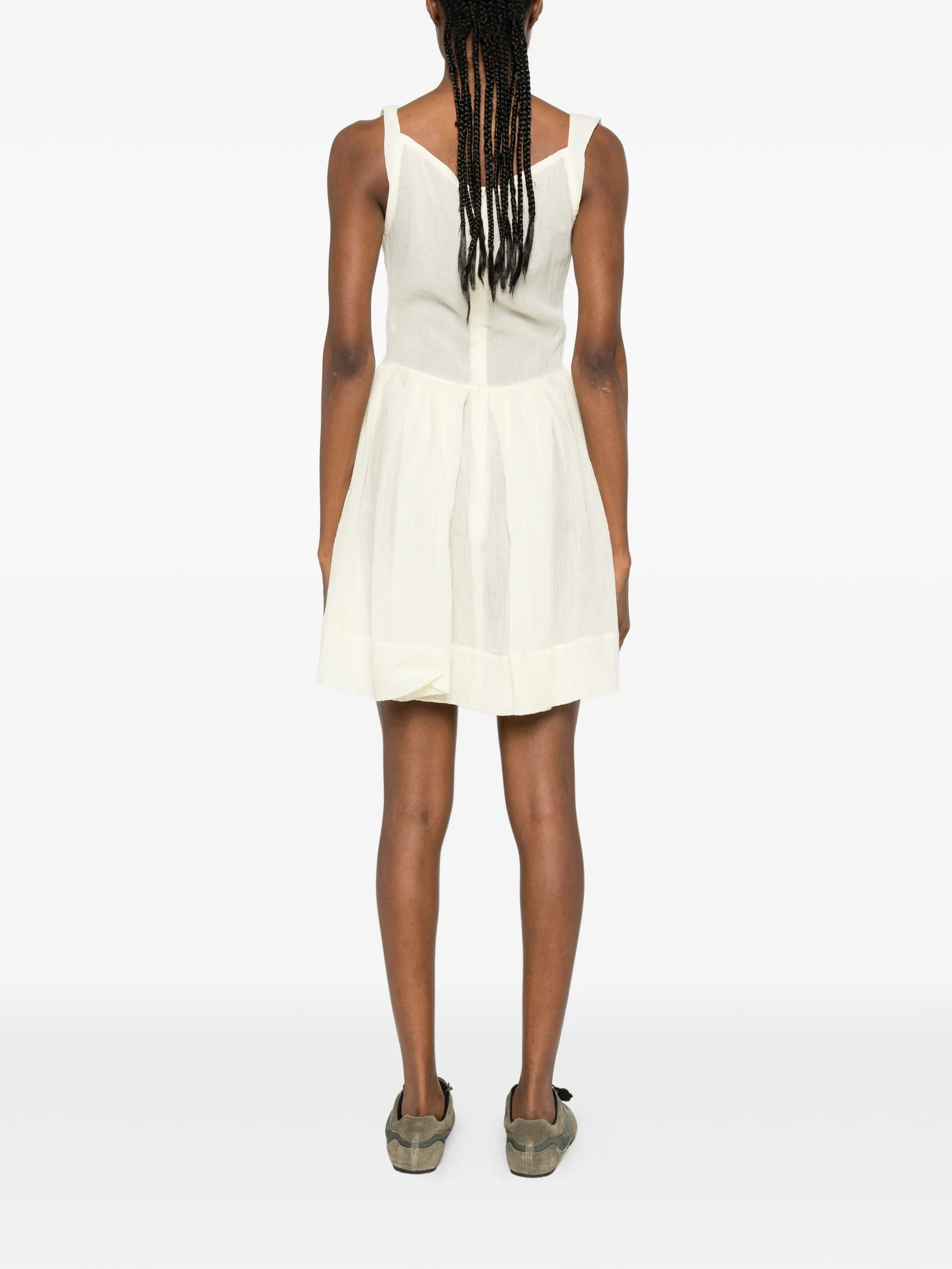 Sunday draped tiered mini dress