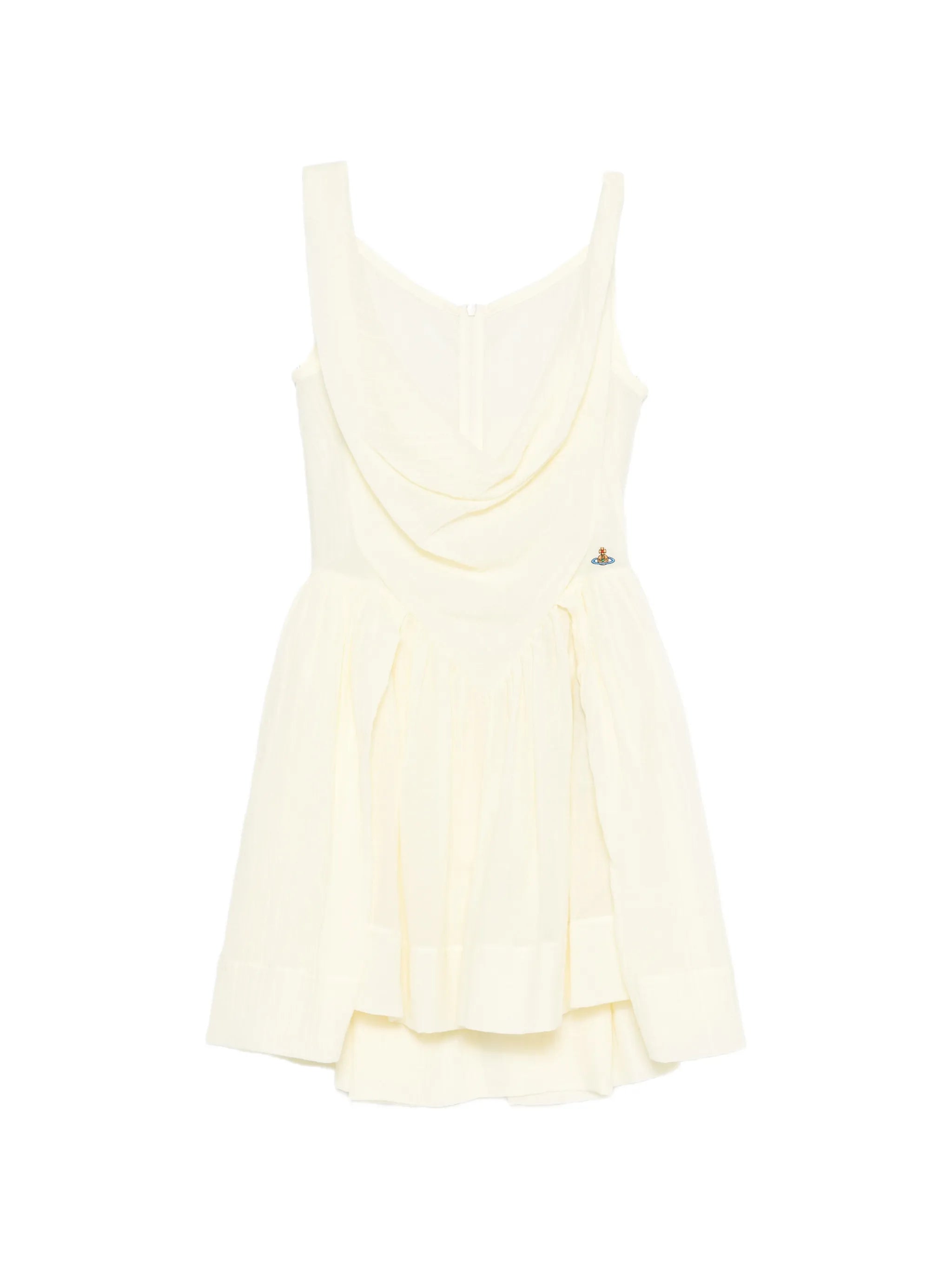 Sunday draped tiered mini dress
