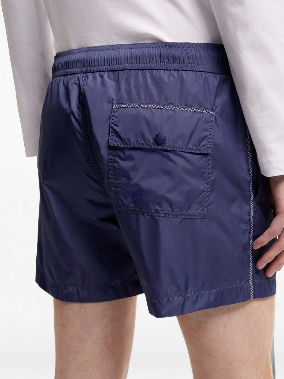 logo swim shorts