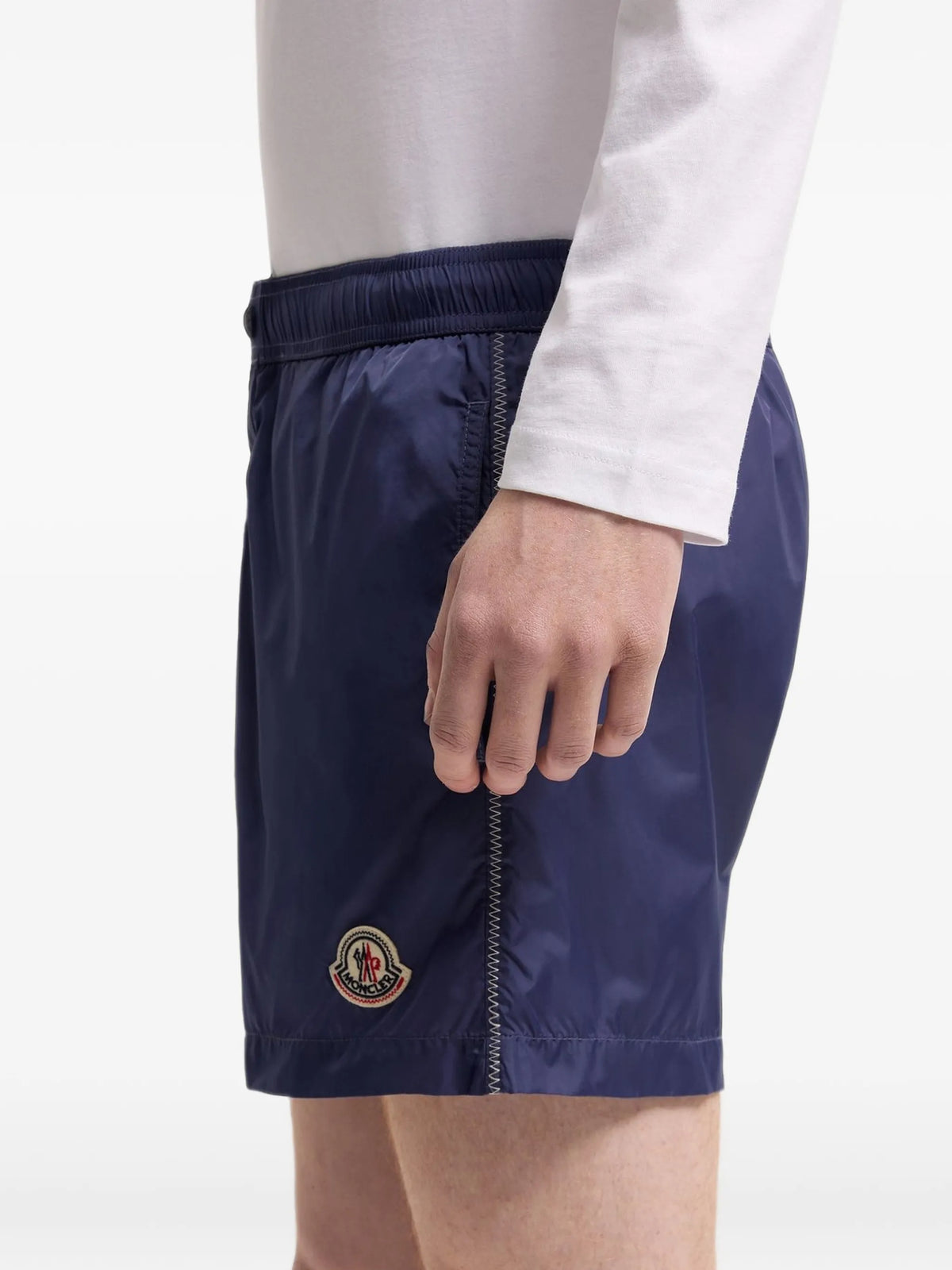 logo swim shorts