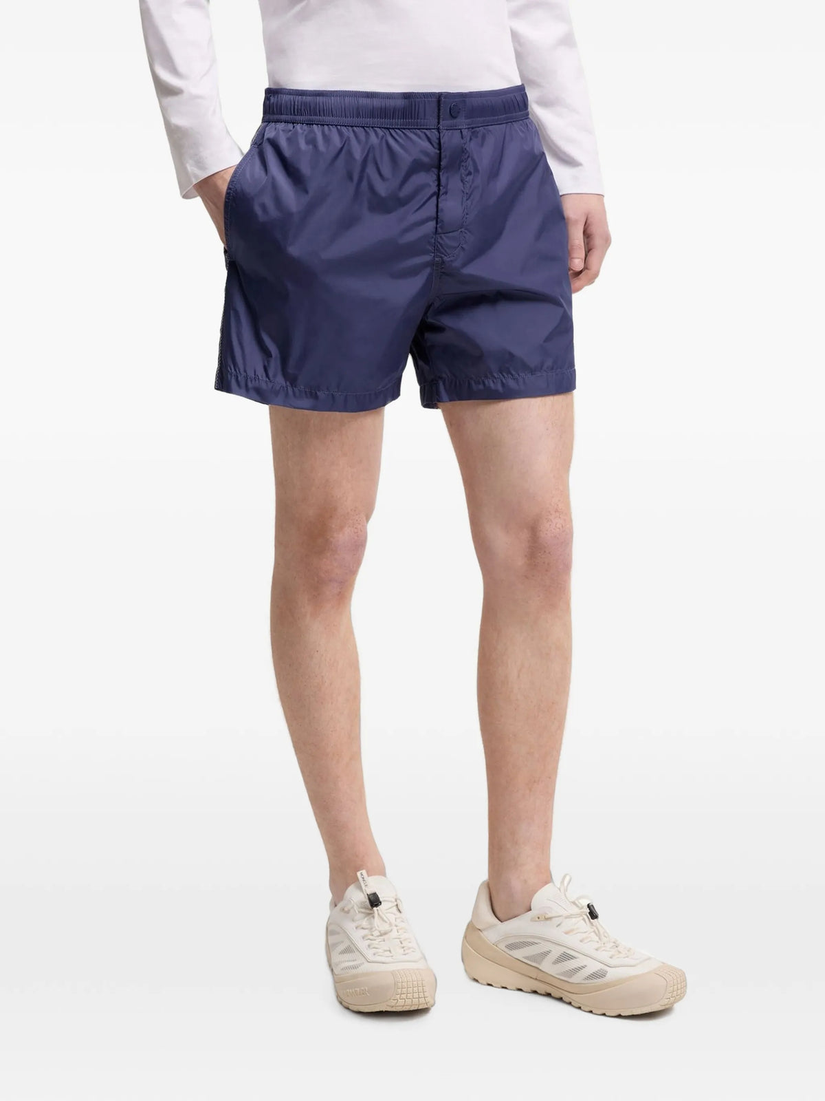 logo swim shorts