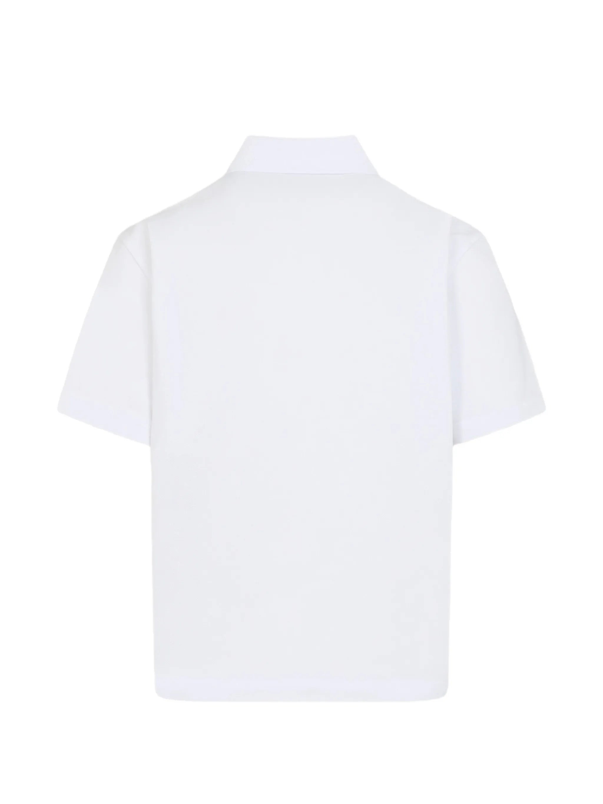 Logo cotton piquet polo shirt