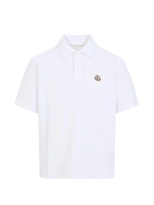 Logo cotton piquet polo shirt