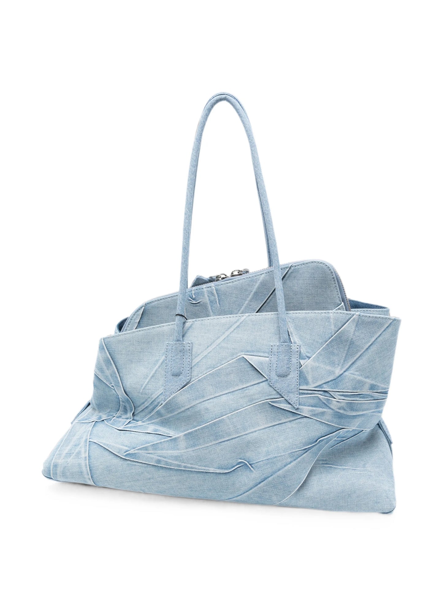 medium La Passeggiata panelled denim shoulder bag