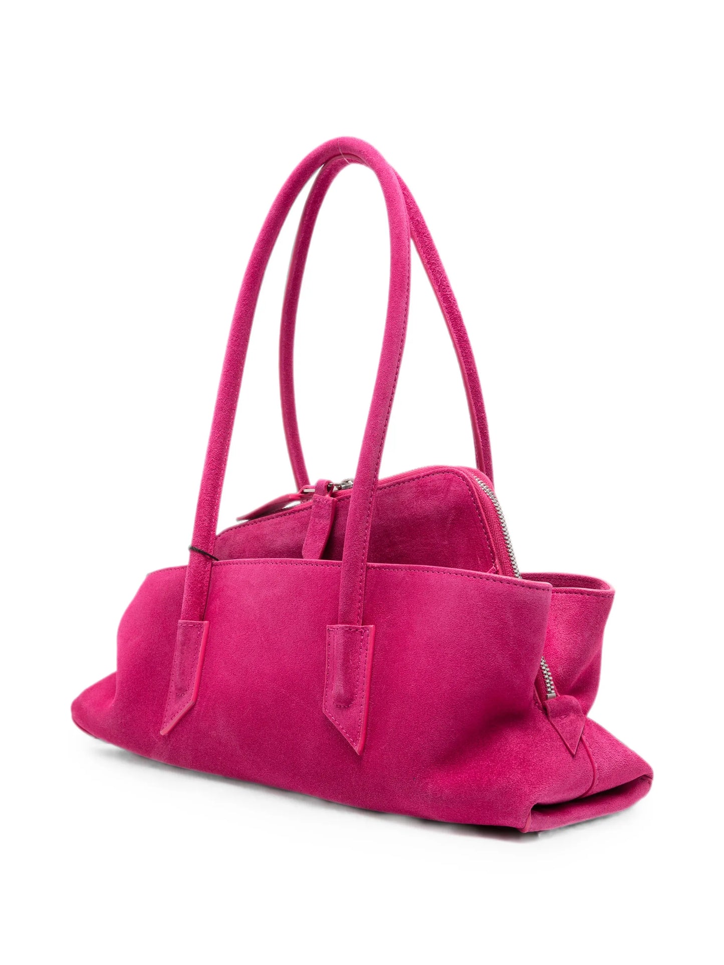 small La Passeggiata brushed suede shoulder bag