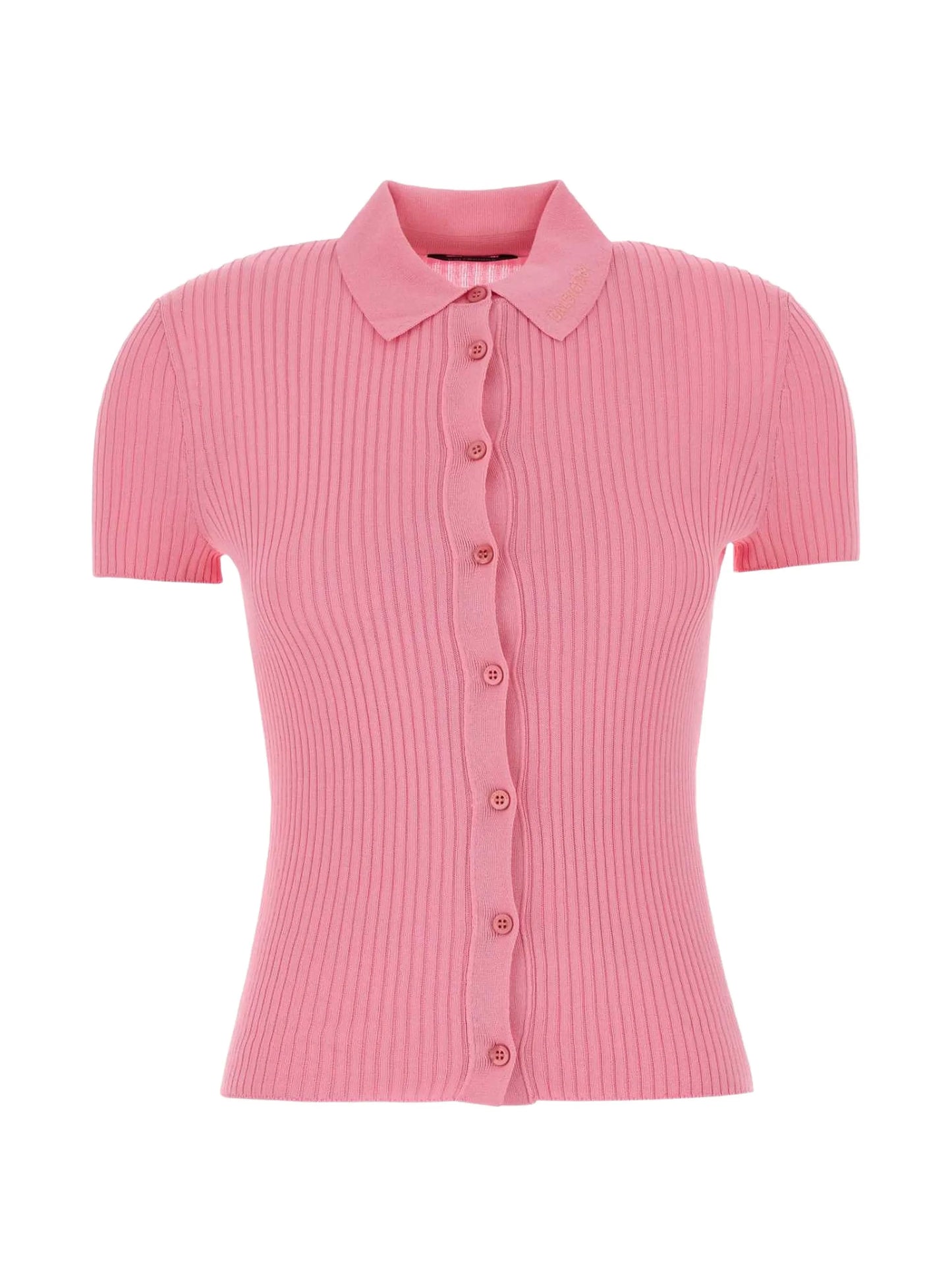 buttoned ribbed shirt