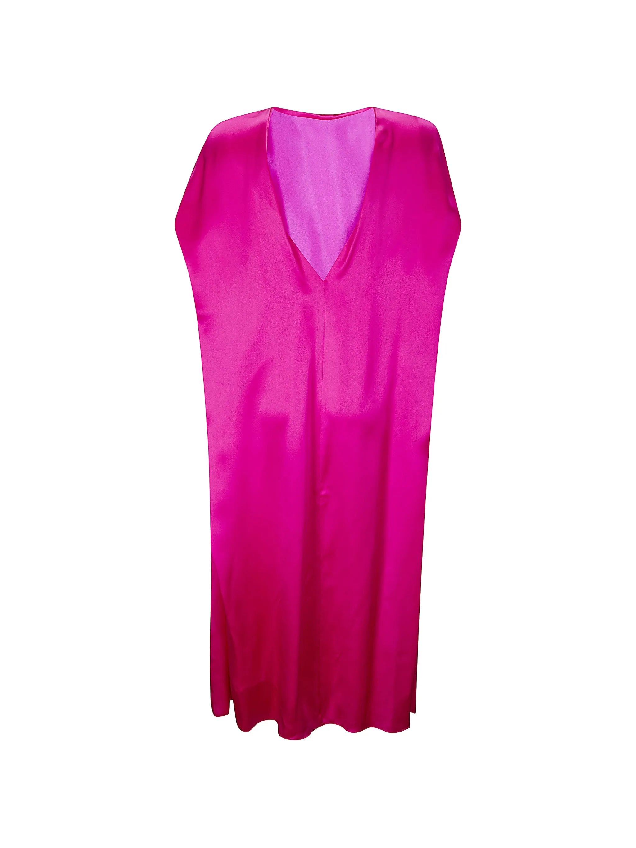 V-neck midi dress
