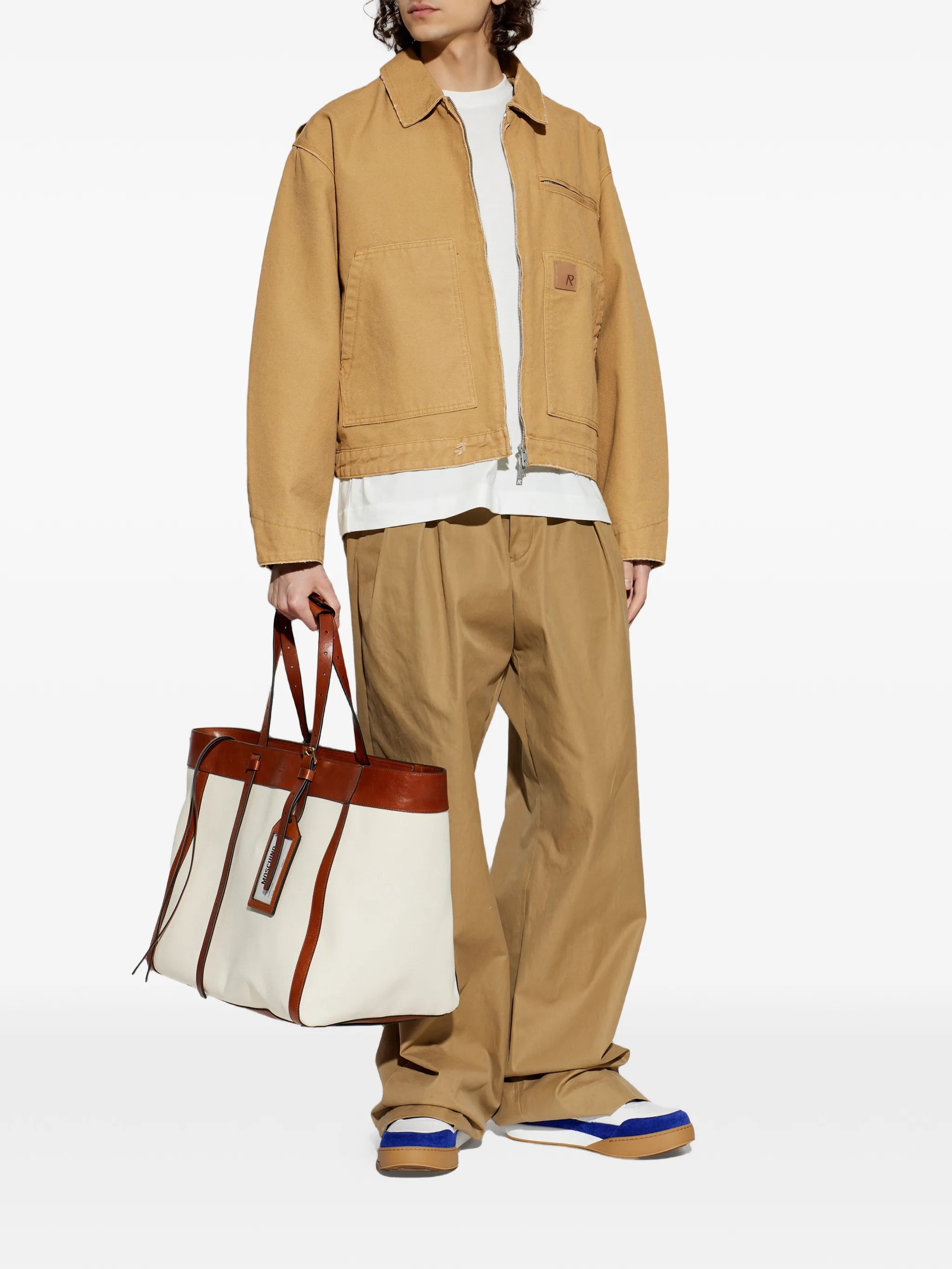 Yard panelled leather sneakers