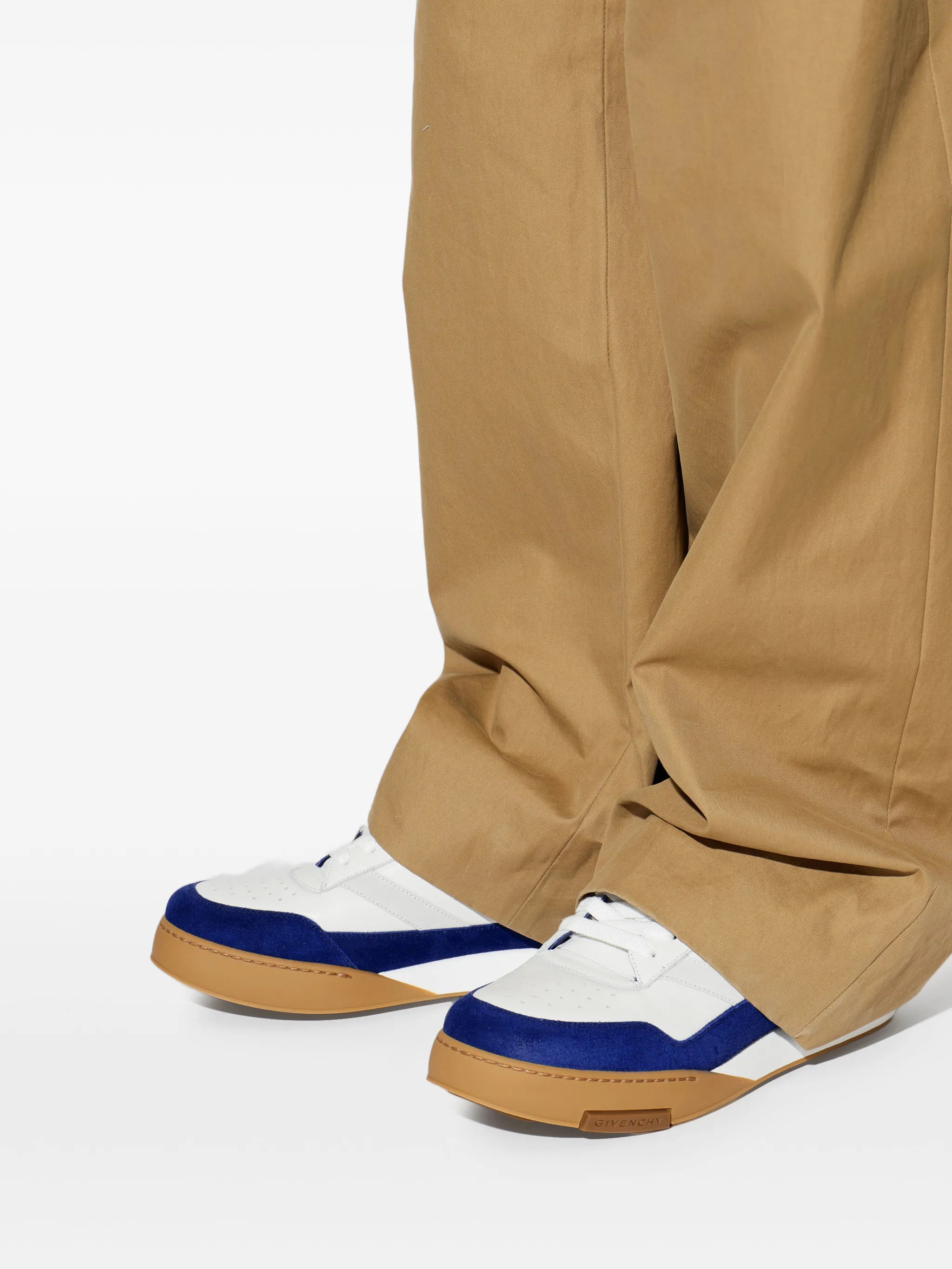 Yard panelled leather sneakers