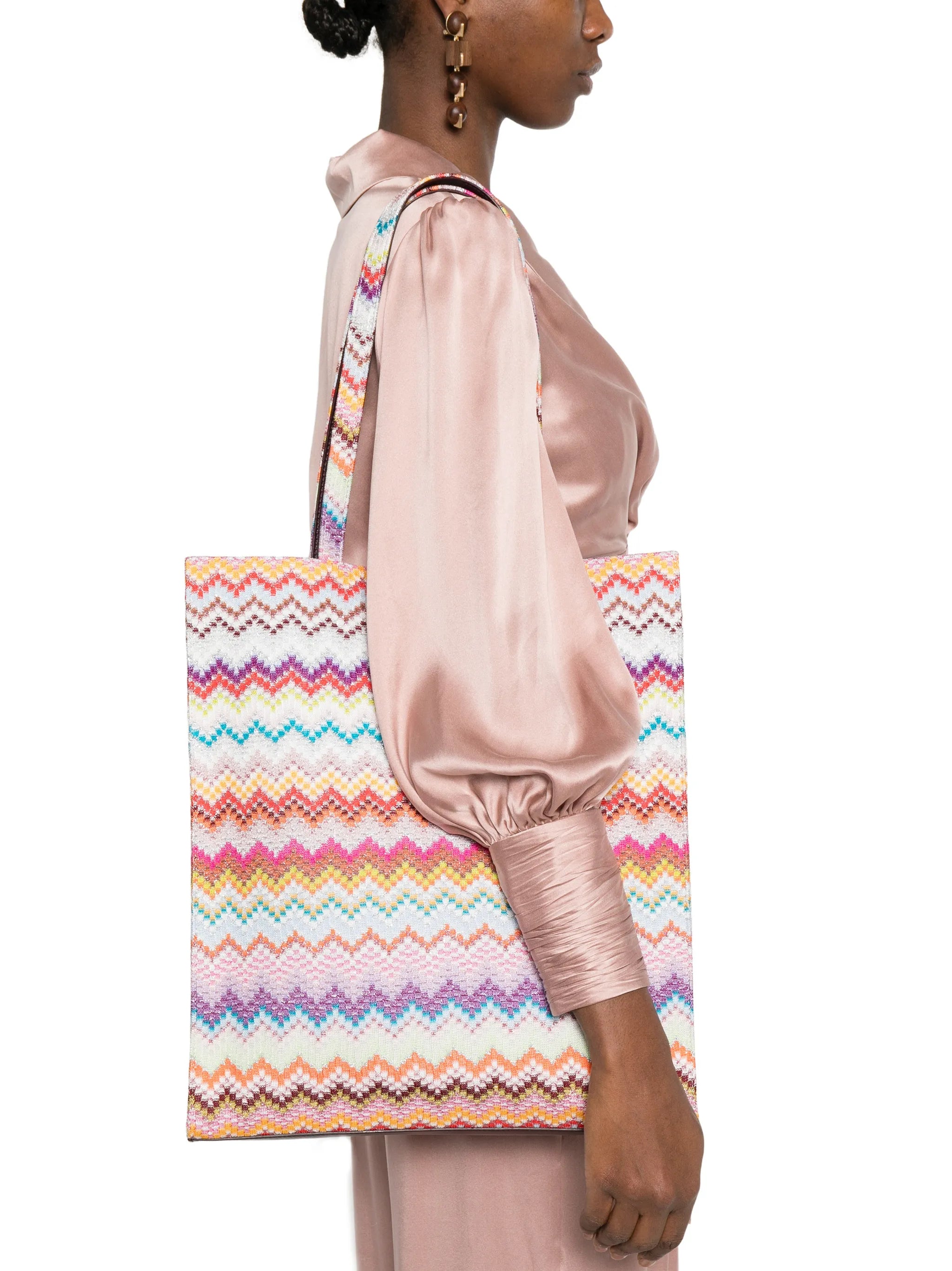 zig zag shoulder bag