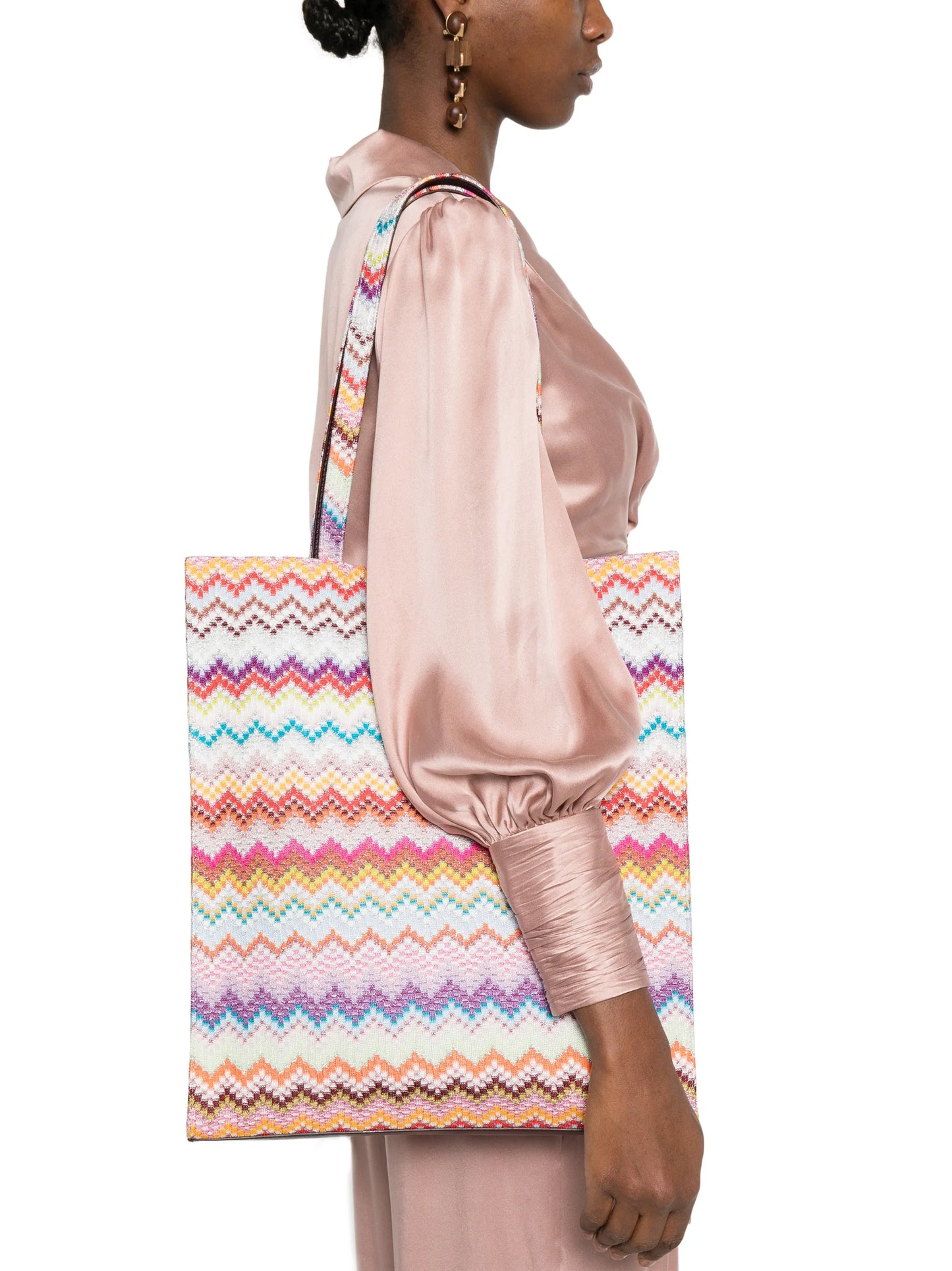 zig zag shoulder bag