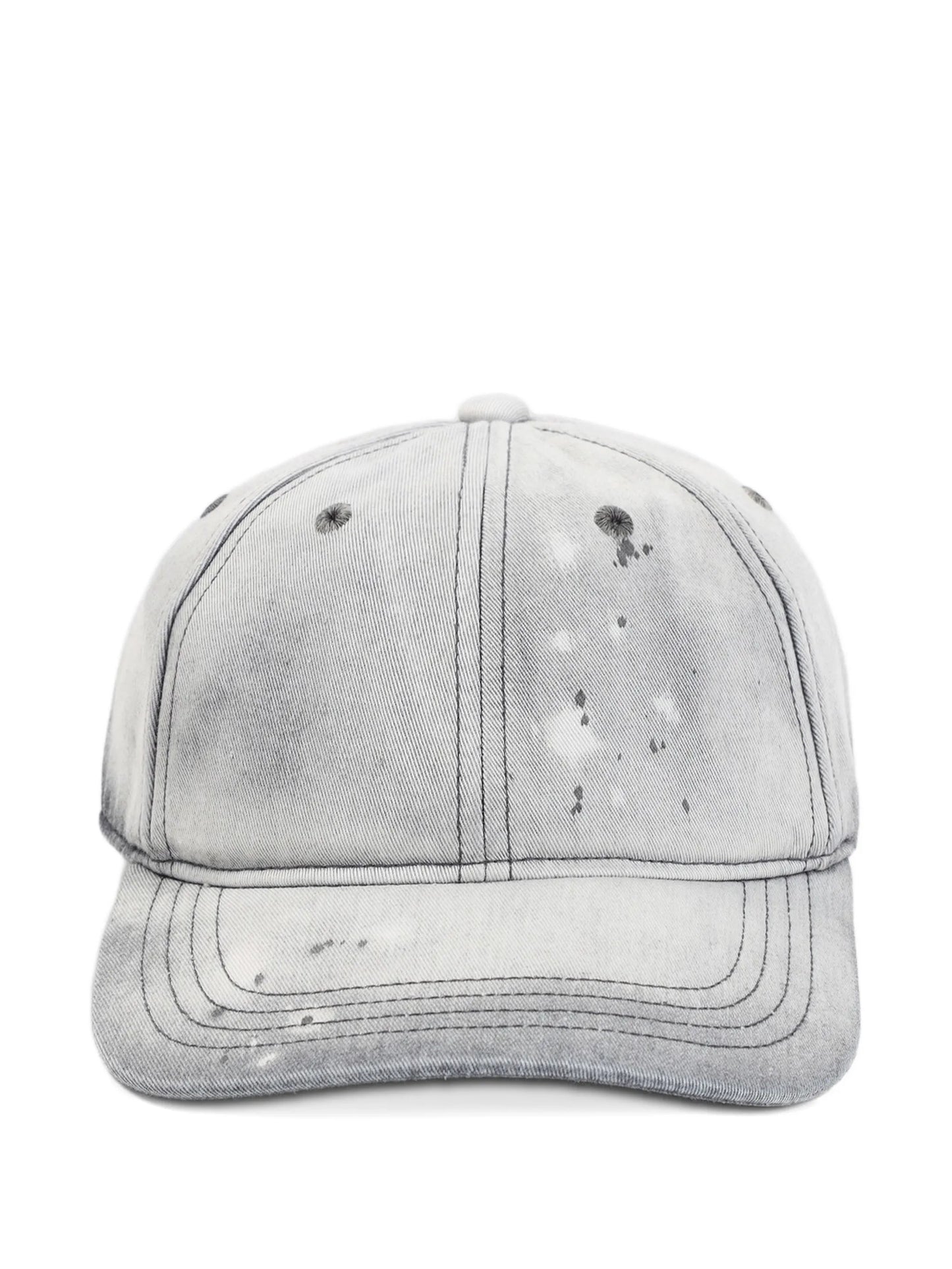washed-effect cap