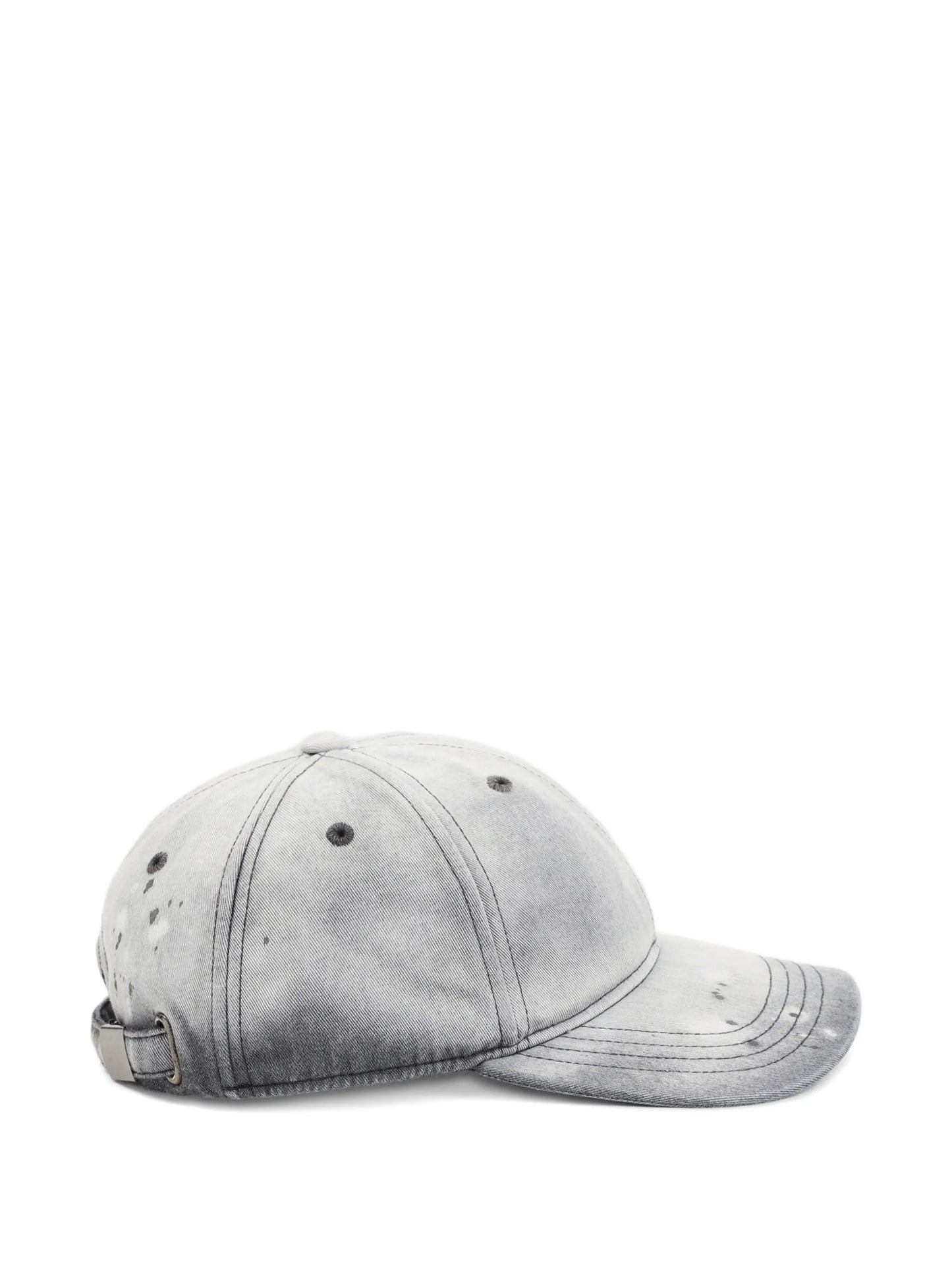 washed-effect cap