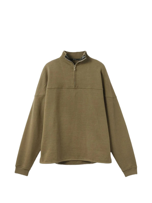 the Rond Carré zipped-rollneck sweatshirt
