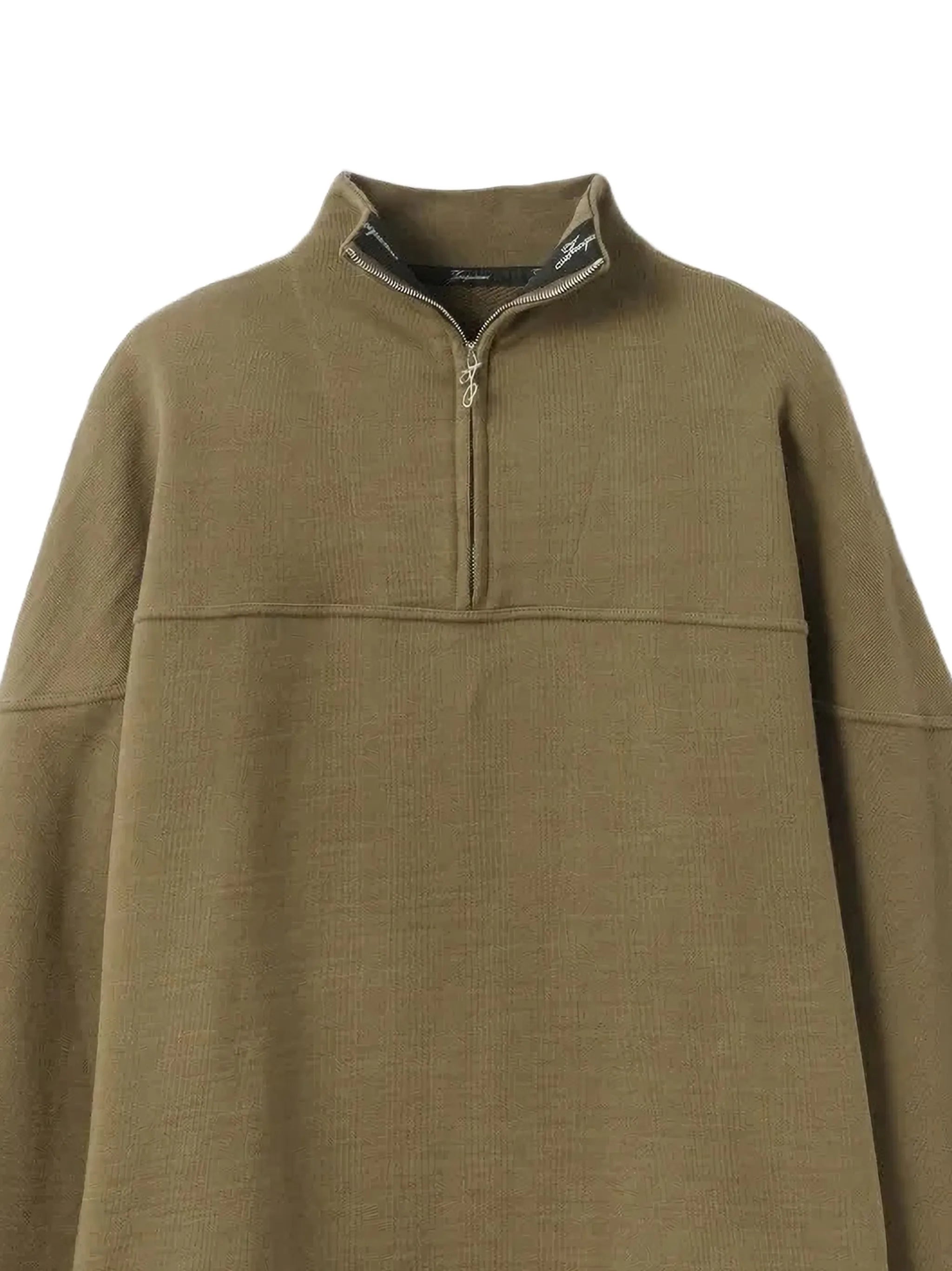 the Rond Carré zipped-rollneck sweatshirt