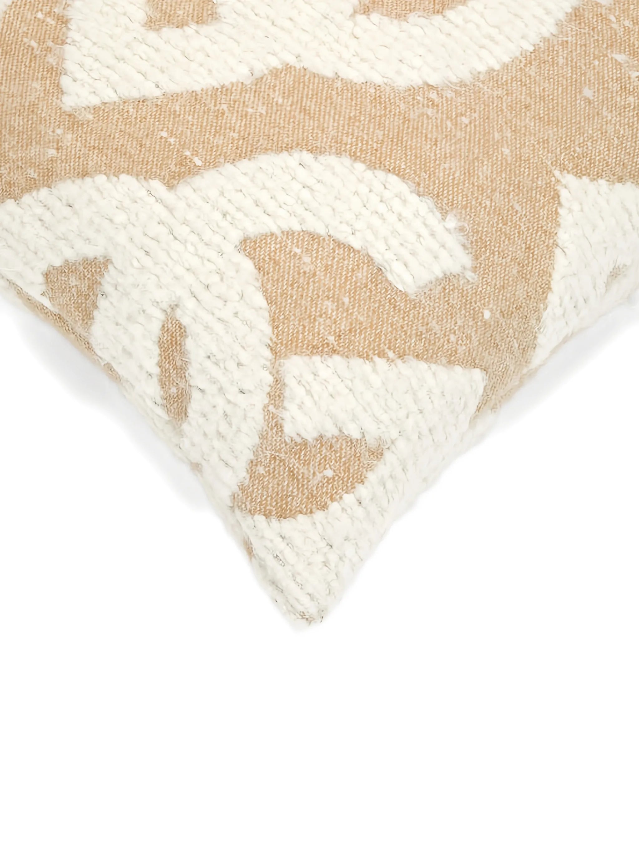 logo-patterned cushion