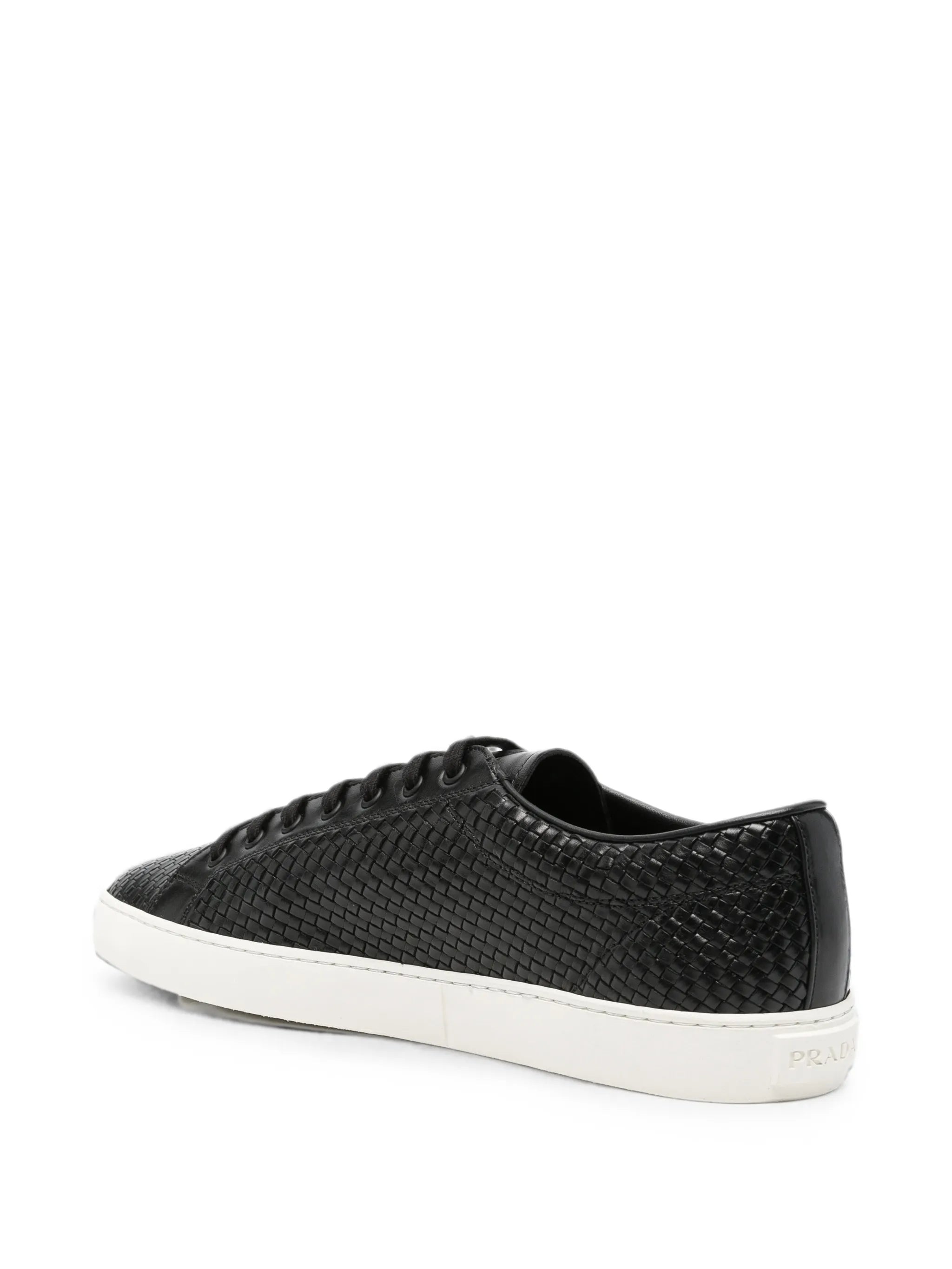 Intreccio woven lace-up sneakers