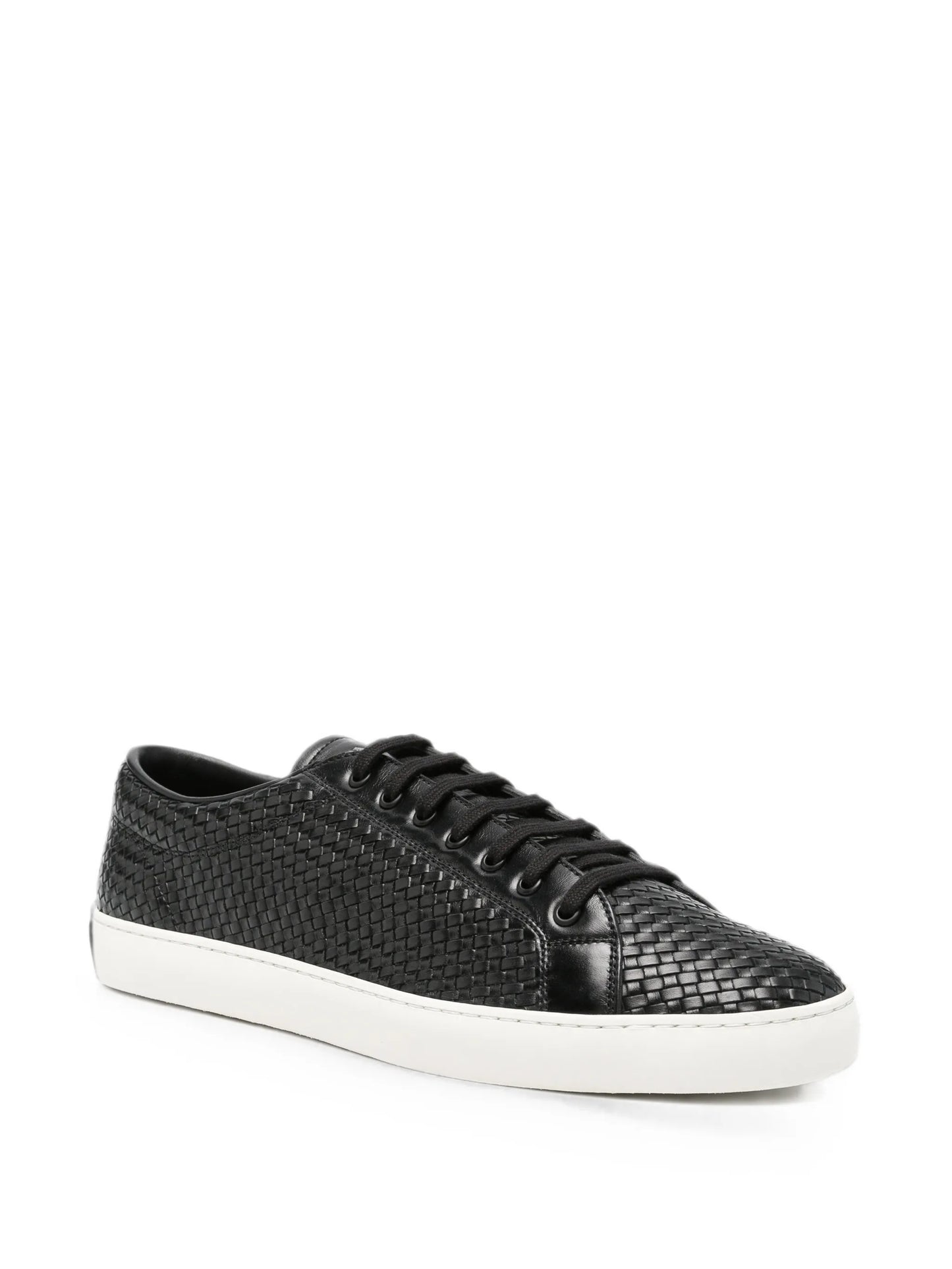 Intreccio woven lace-up sneakers