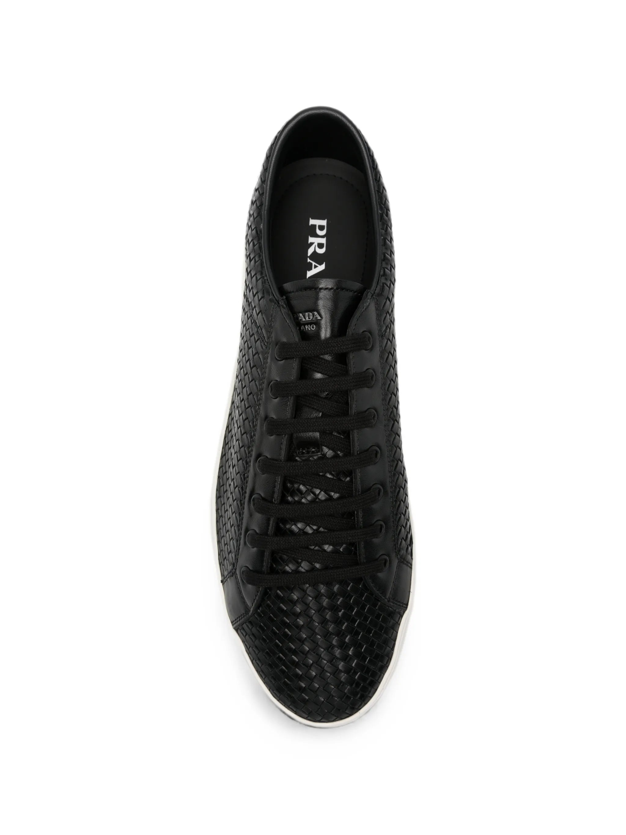 Intreccio woven lace-up sneakers