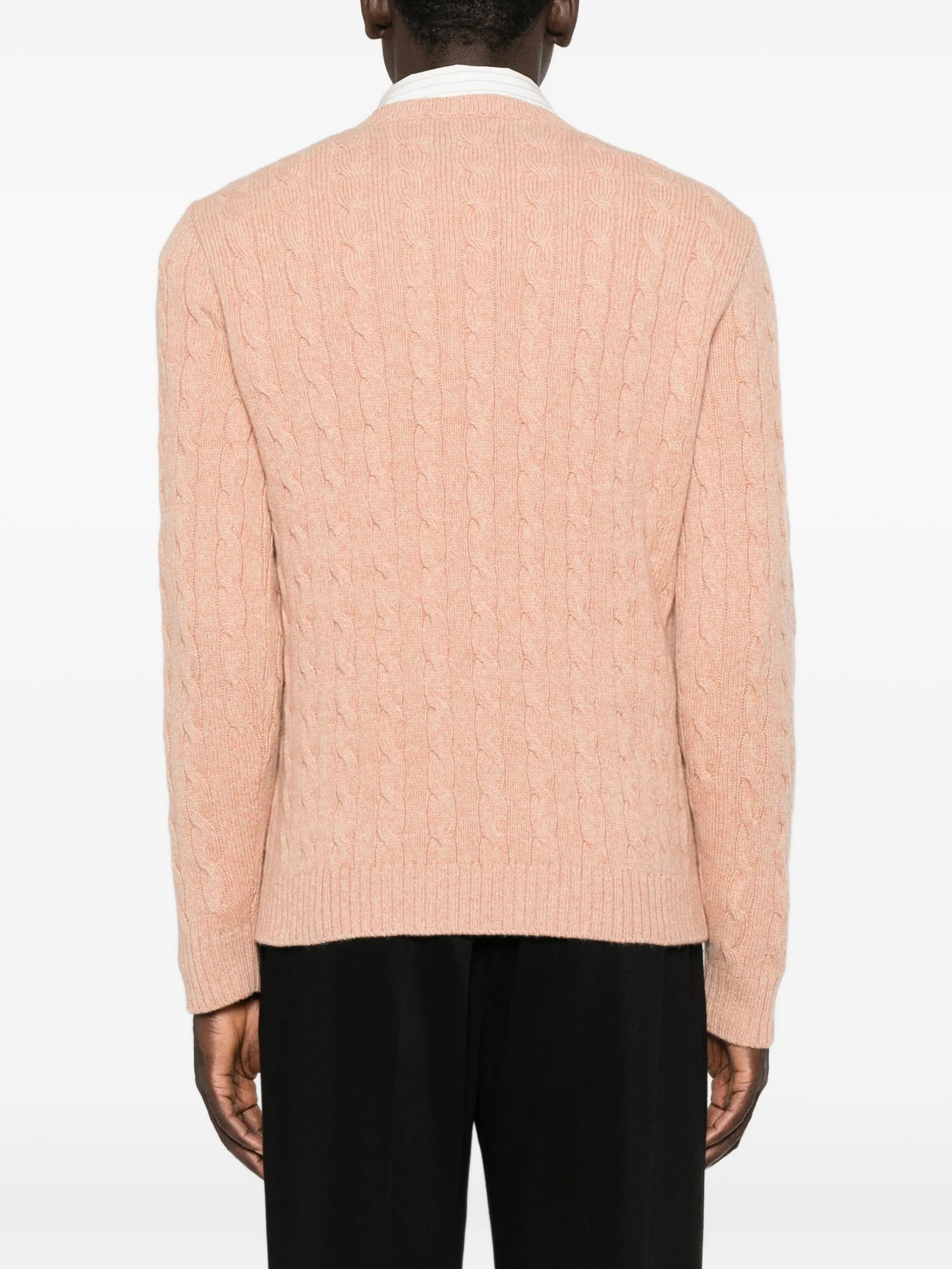 VLogo Signature cable-knit
