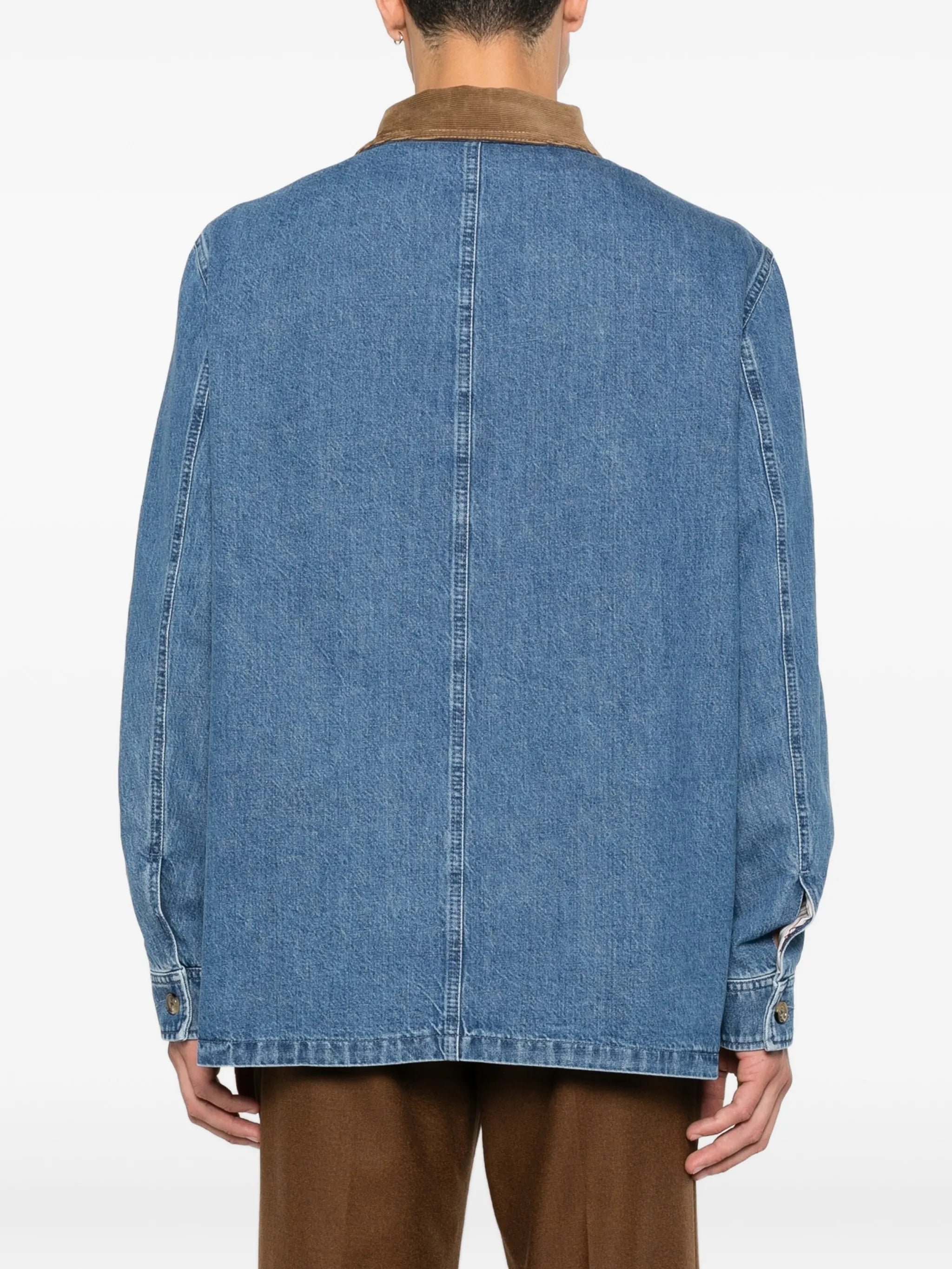 logo-patch denim jacket