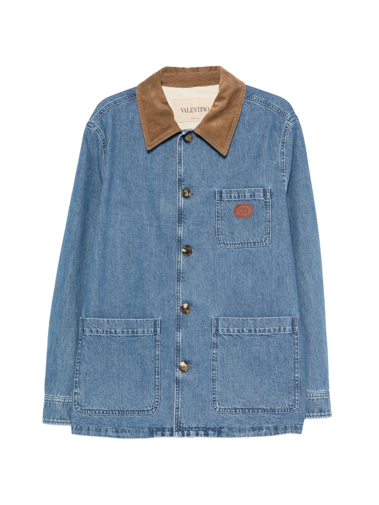 logo-patch denim jacket