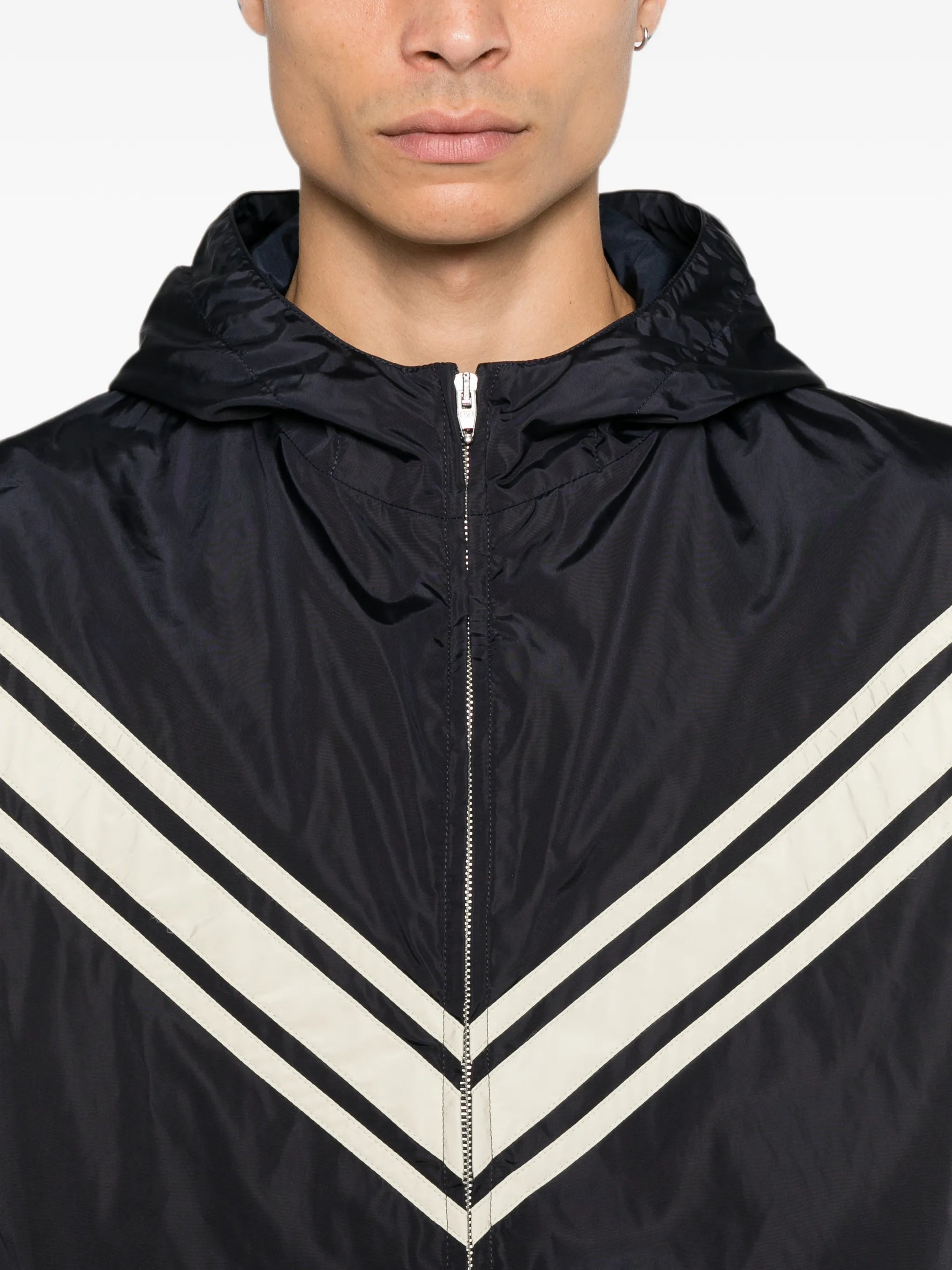 chevron-print jacket