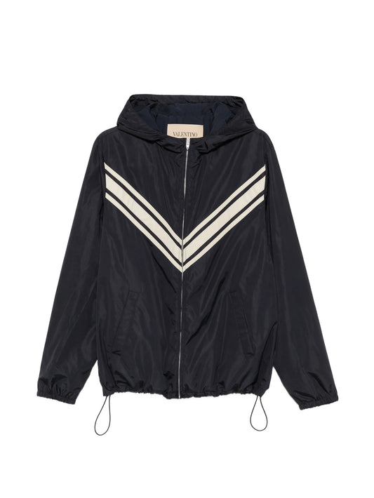 chevron-print jacket