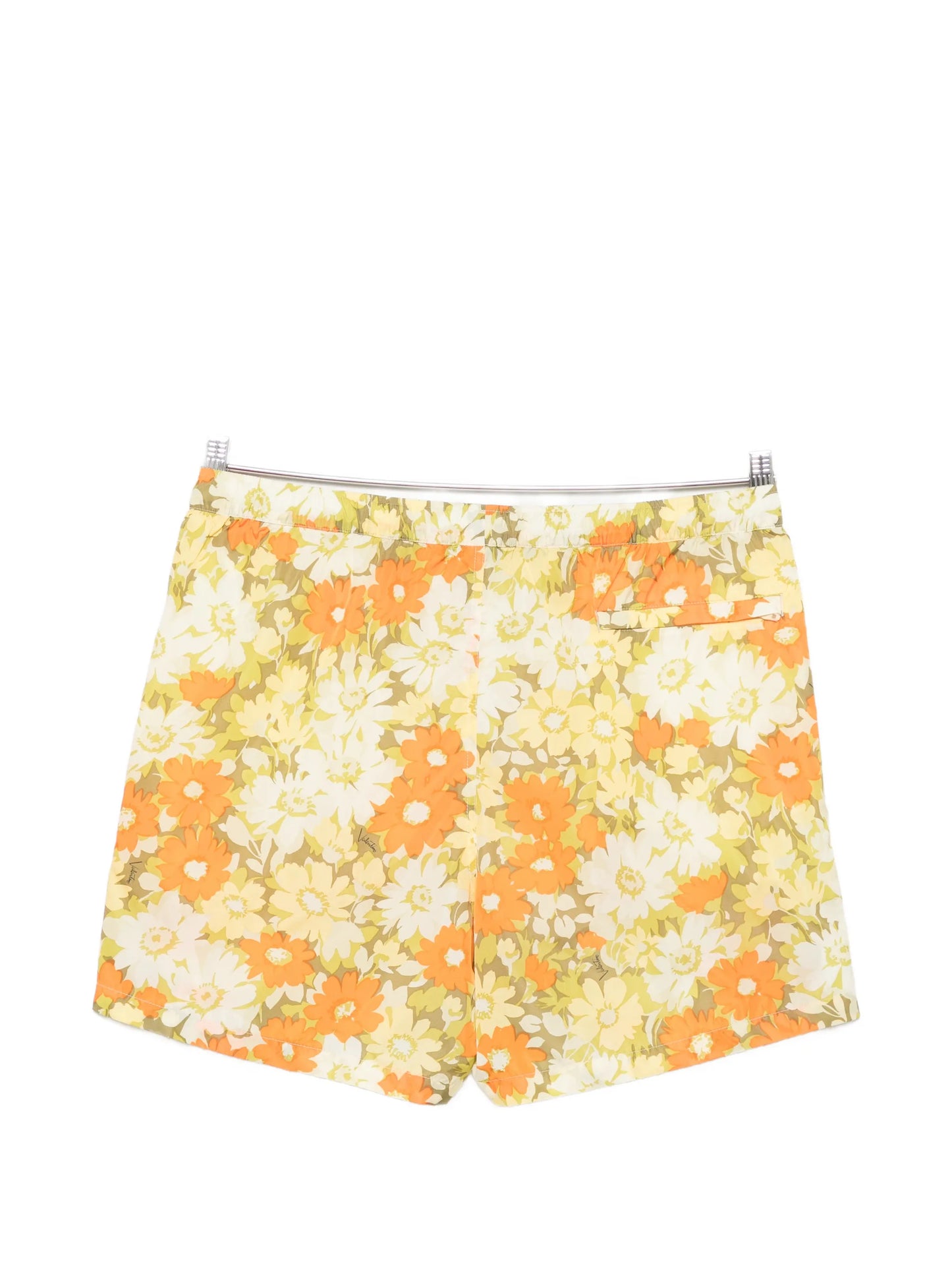 floral-print swimming shorts