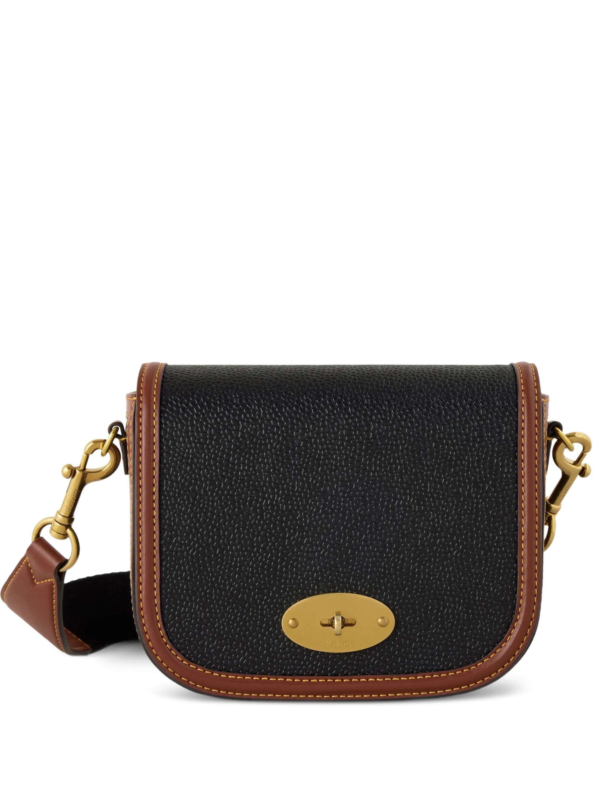 small Darley grained leather satchel bag