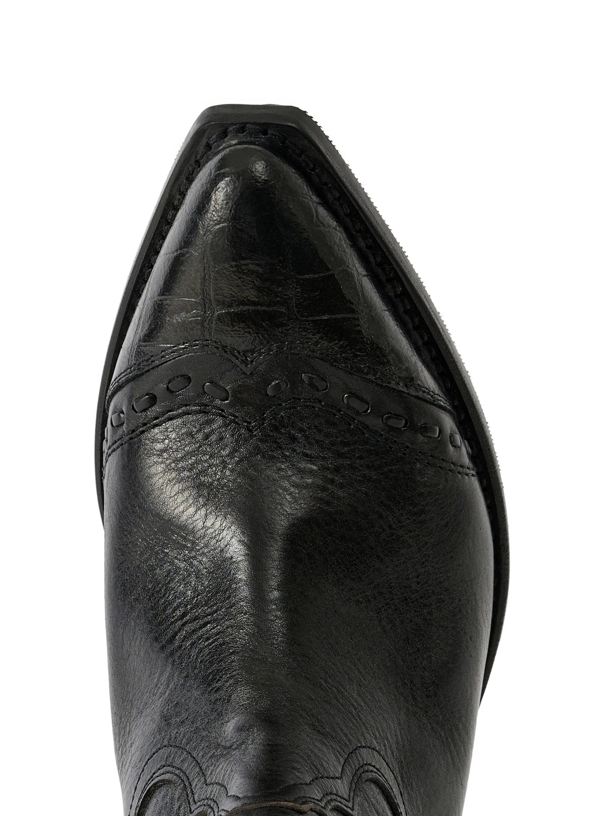 Consultant pointed-toe leather boots
