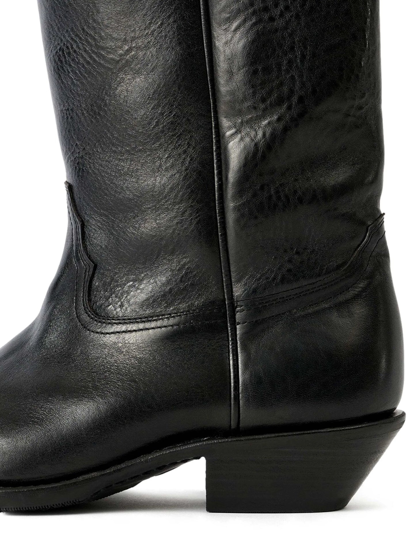 Consultant pointed-toe leather boots