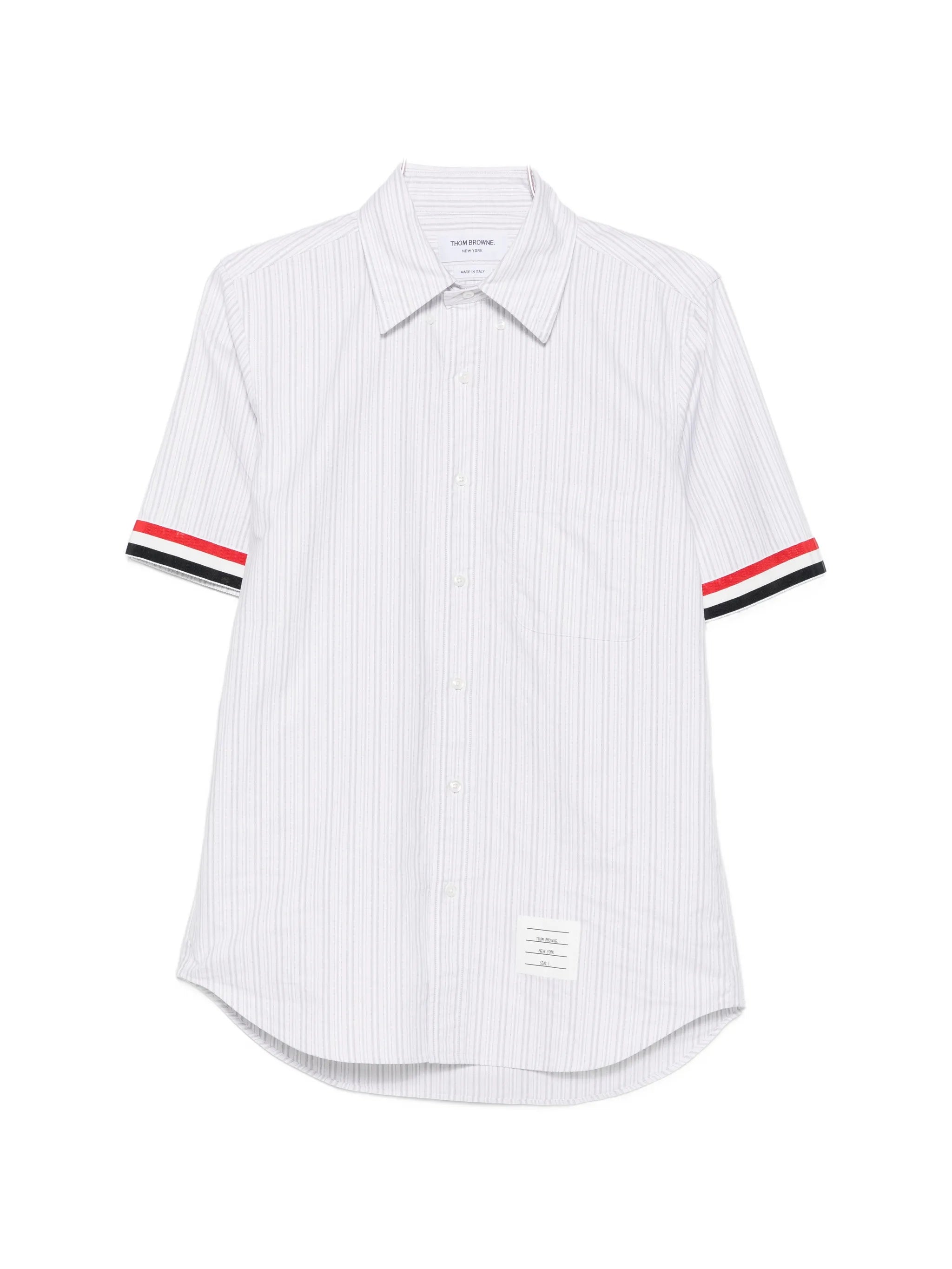 striped short-sleeve shirt