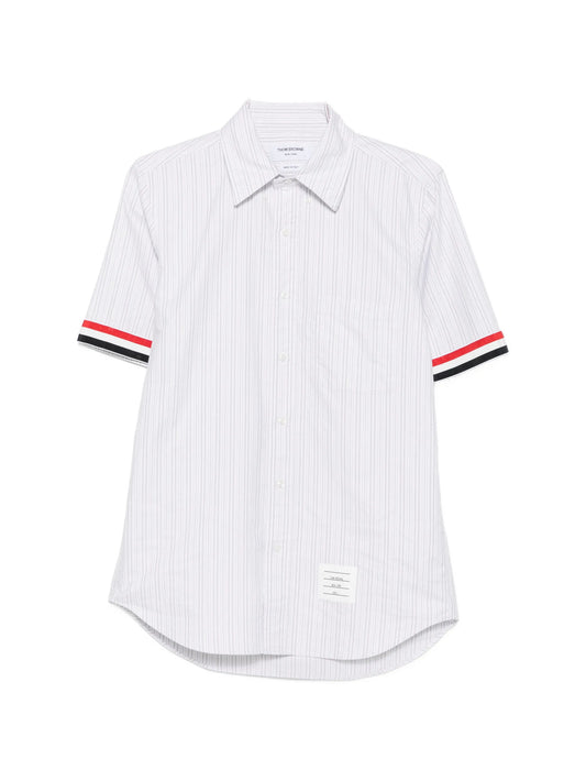 striped short-sleeve shirt